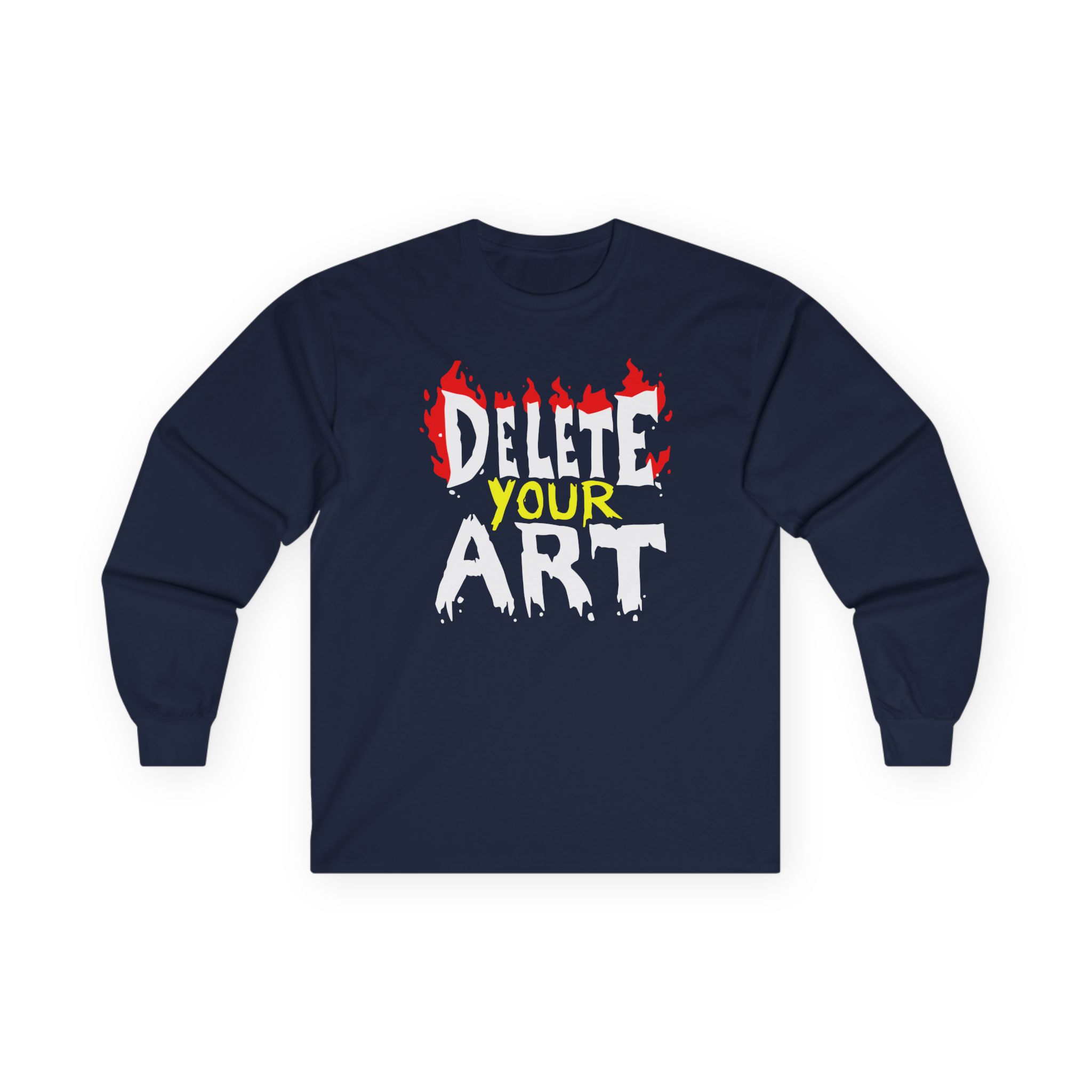 Drawfee Delete Your Art Unisex Ultra Cotton Long Sleeve Tee