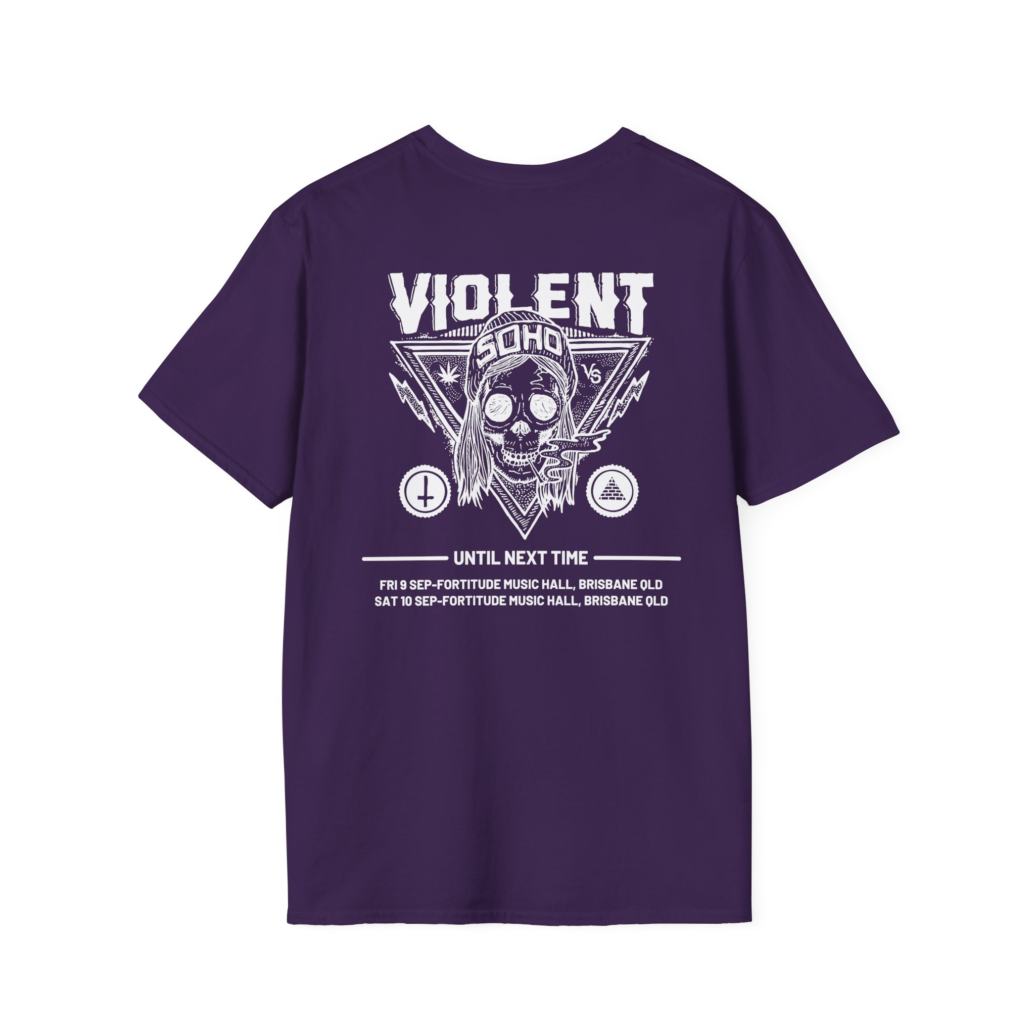 Violent Soho Until Next Time Blazin' Skull Unisex Softstyle T-Shirt
