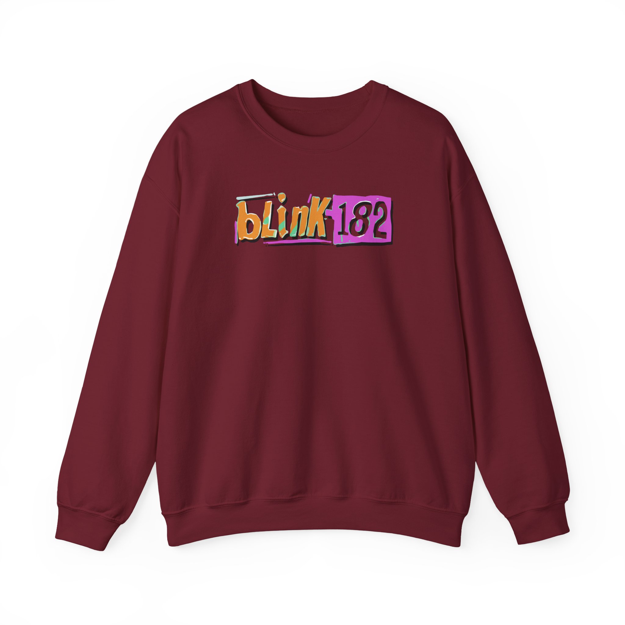 Blink 182 Logo Green Unisex Heavy Blendâ„¢ Crewneck Sweatshirt