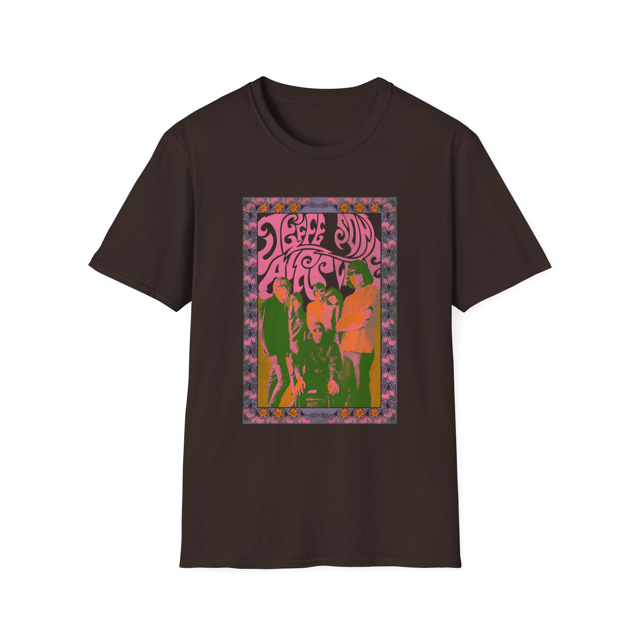 Jefferson Airplane Psychedelic Band Photo Unisex Softstyle T-Shirt