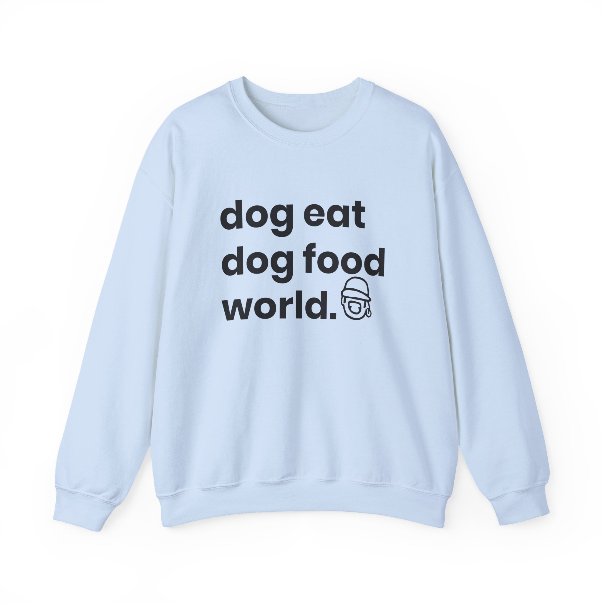 Niko B Dog Eat Dog Food World Unisex Heavy Blend Crewneck Sweatshirt