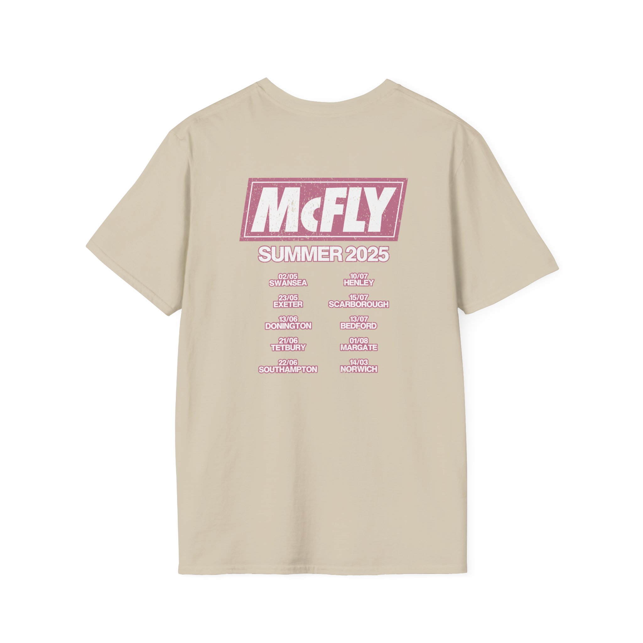 Mcfly Summer 2025 Tour Unisex Softstyle T-shirt