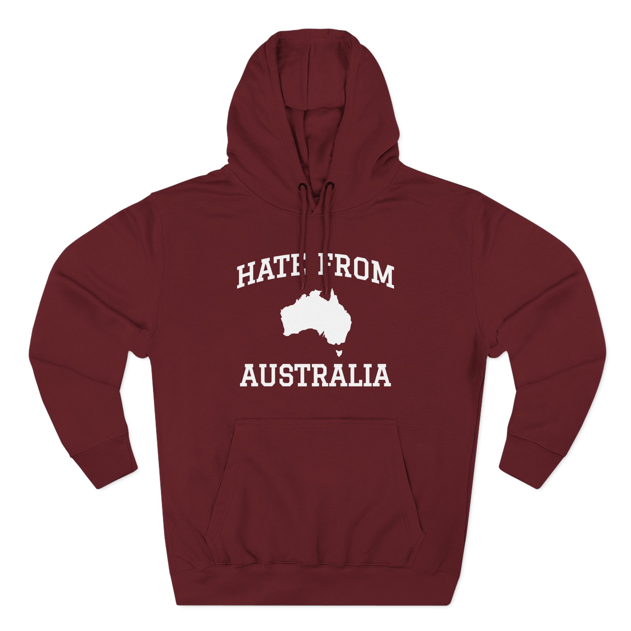 Ymh Hate From Australia Three-Panel Fleece Hoodie