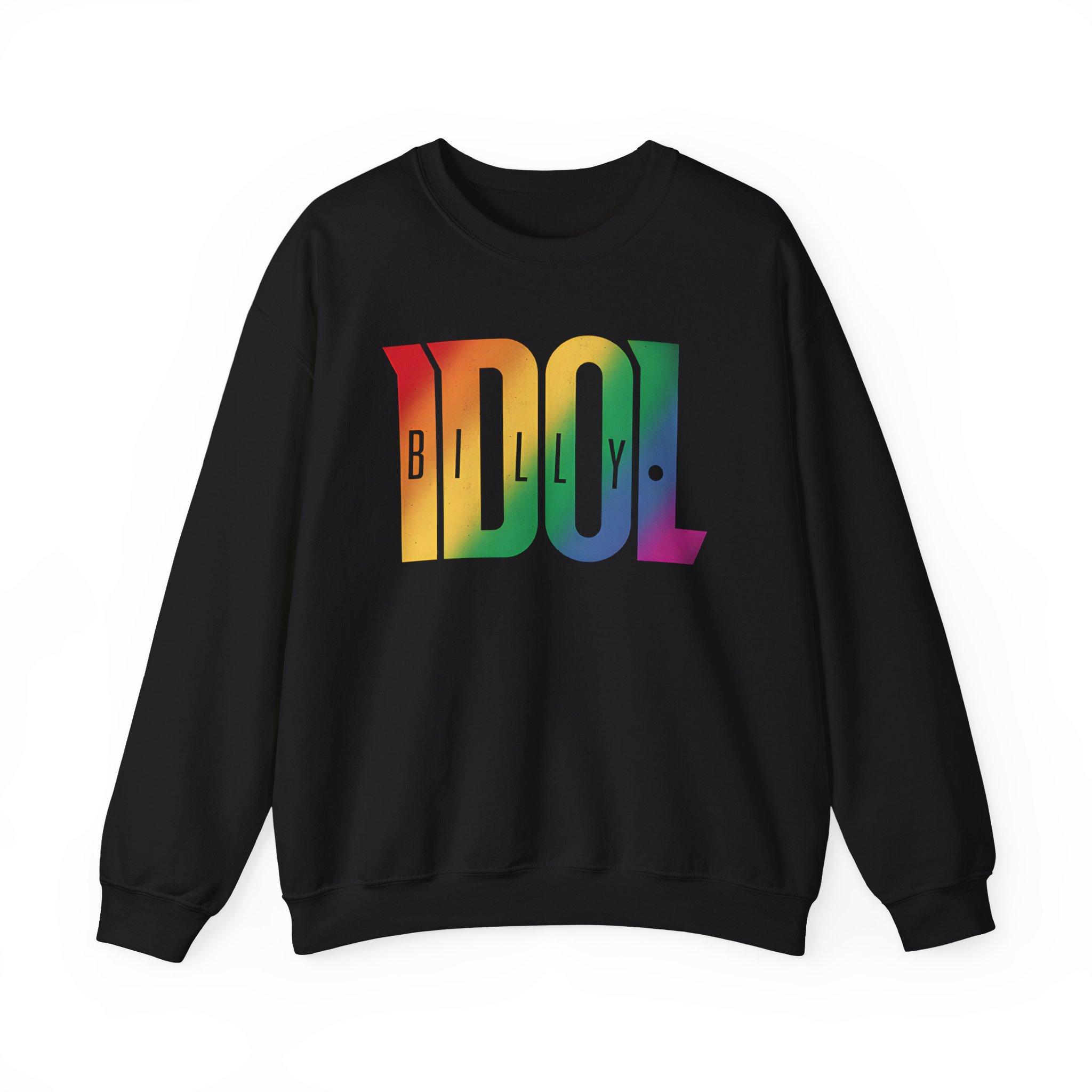 Billy Idol Black Rainbow Logo Unisex Heavy Blendâ„¢ Crewneck Sweatshirt