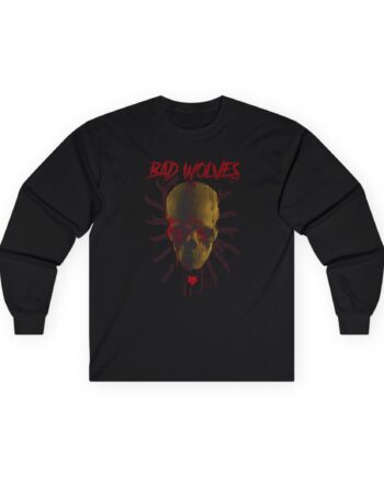 Bad Wolves Bloody Skull Unisex Ultra Cotton Long Sleeve Tee