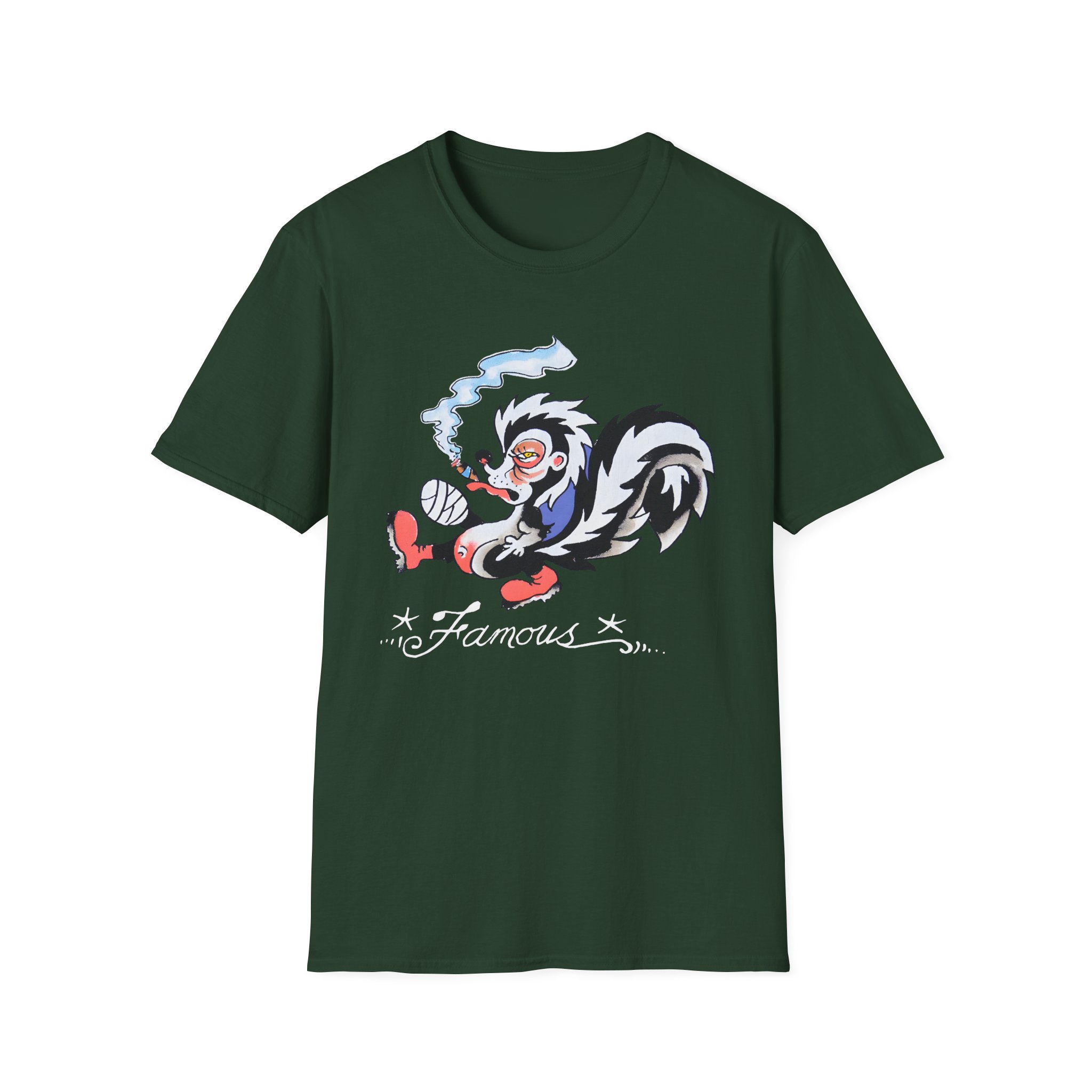 Kim Petras Famous Skunk Boxy Unisex Softstyle T-Shirt