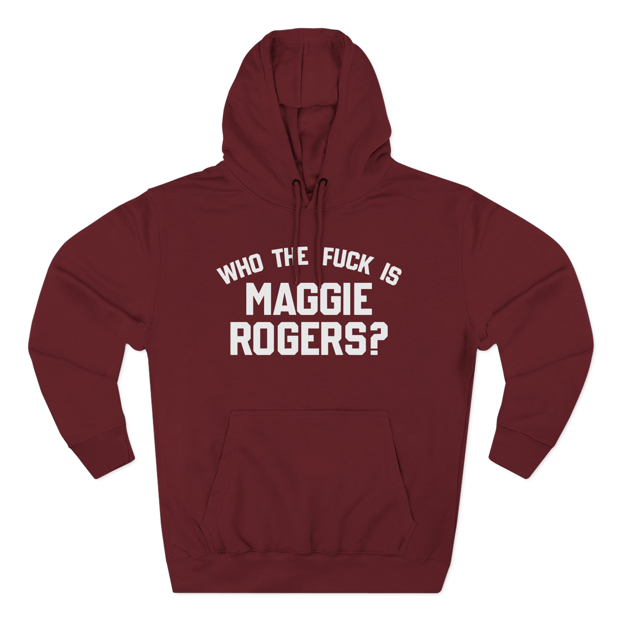 Maggie Rogers Who the Fuck is Three-Panel Fleece Hoodie