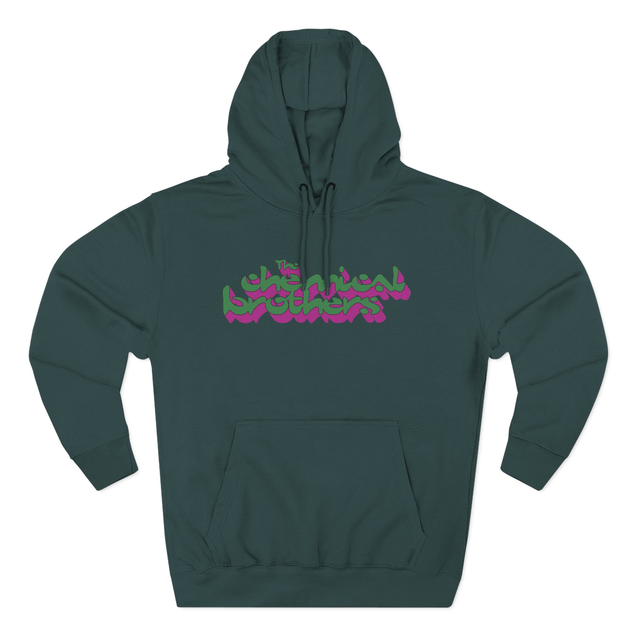 The Chemical Brothers 3d Logo Three-Panel Fleece Hoodie