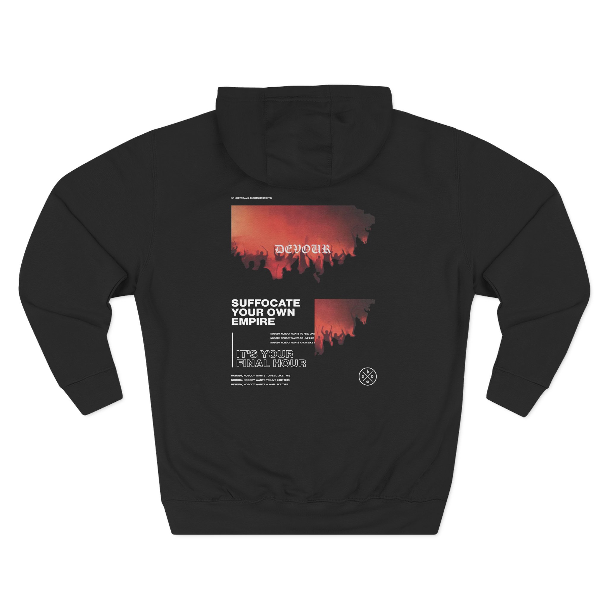 Shinedown Devour Three-Panel Fleece Hoodie