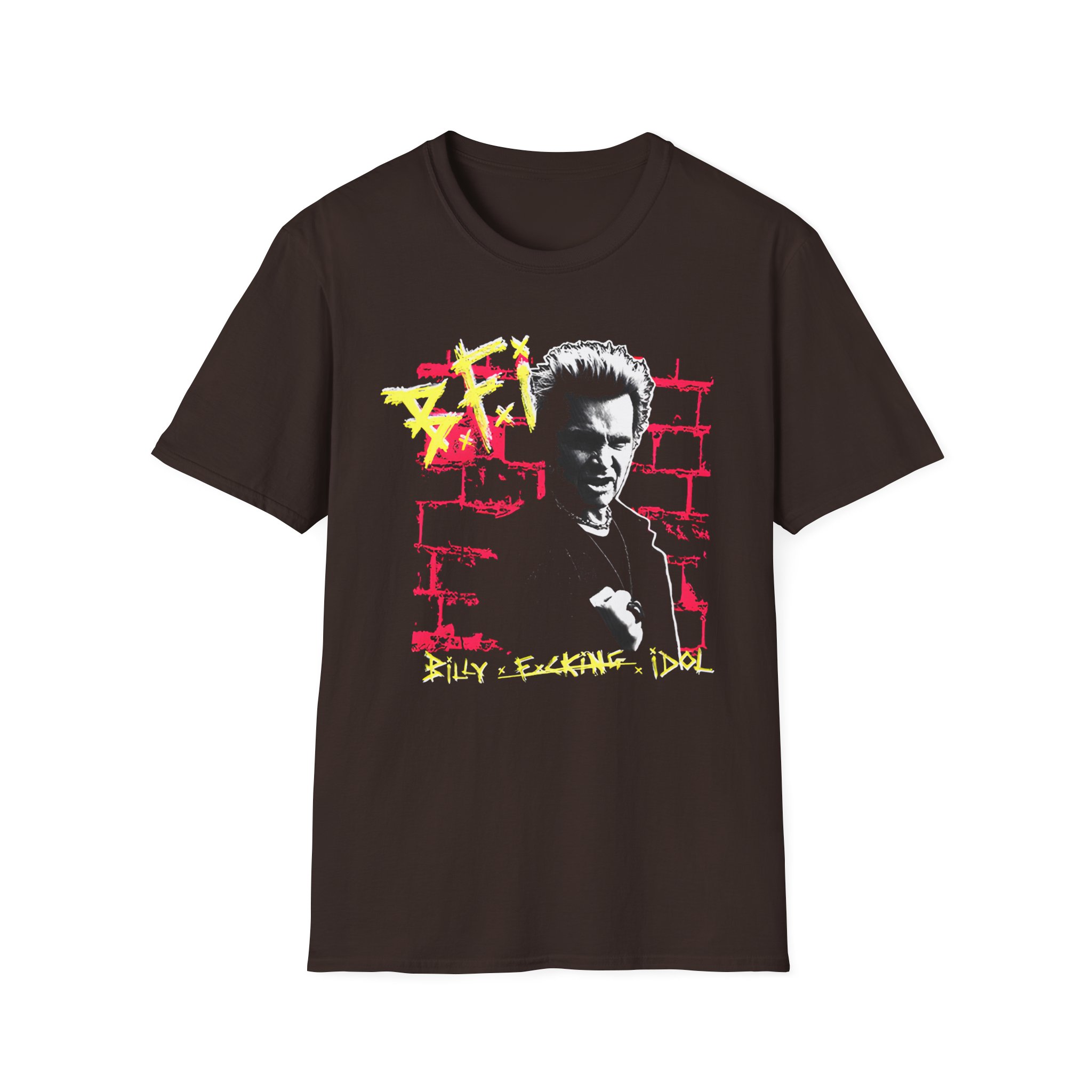 Billy Idol BFI Brick Unisex Softstyle T-Shirt