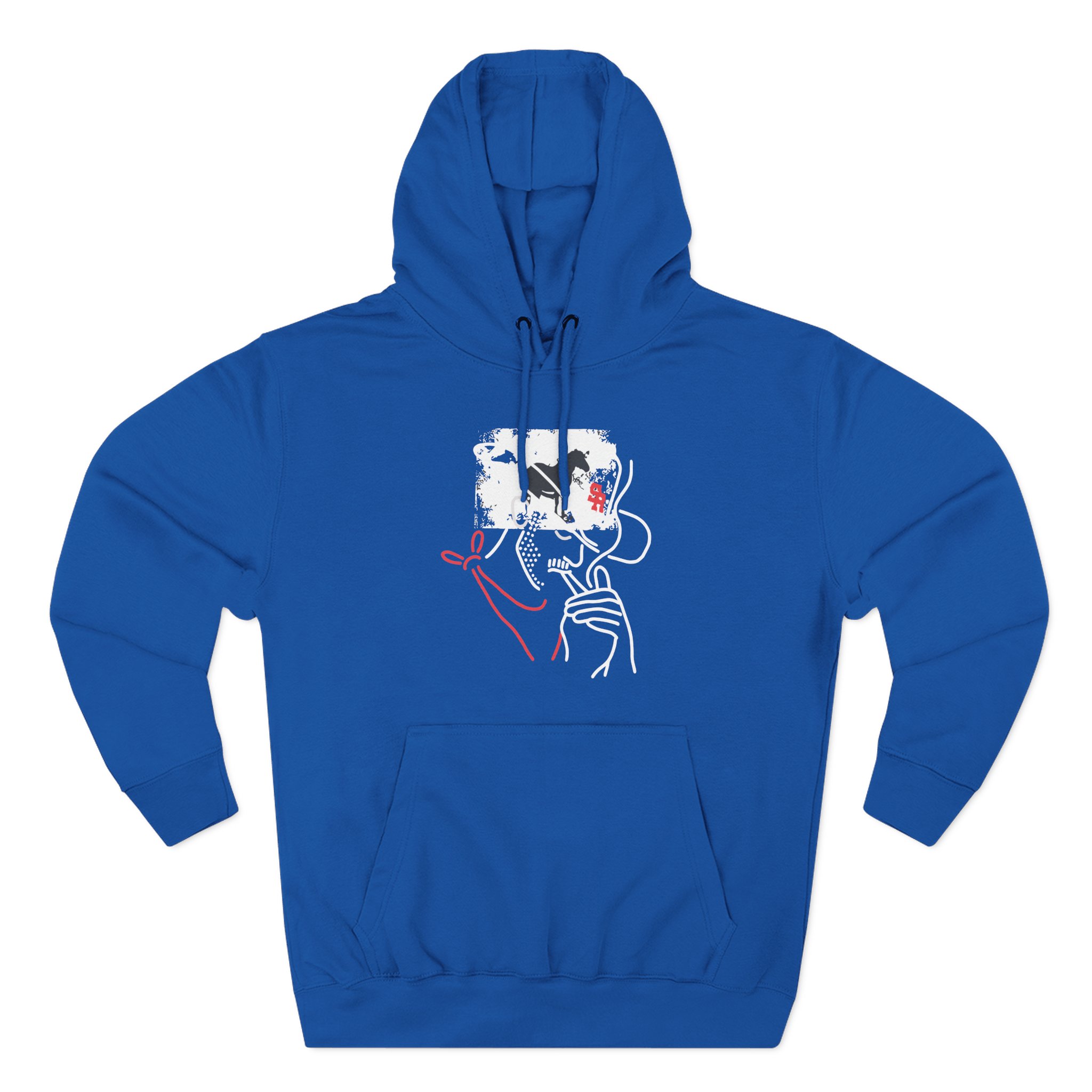 Mike Stud Smoking Cowboy Three-Panel Fleece Hoodie