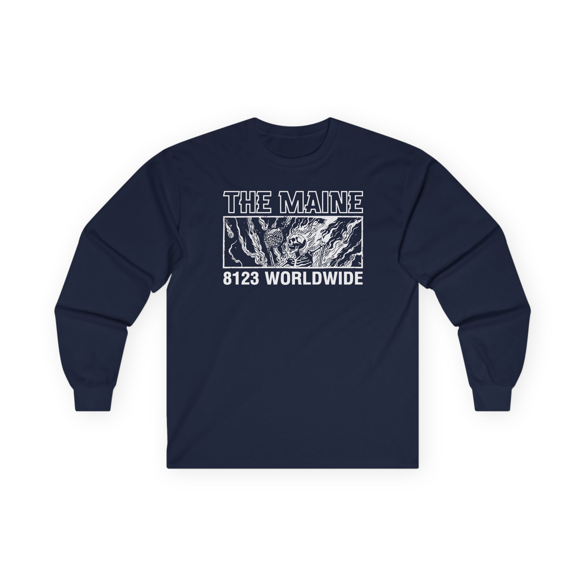 The Maine 8123 Wordwide Unisex Ultra Cotton Long Sleeve Tee