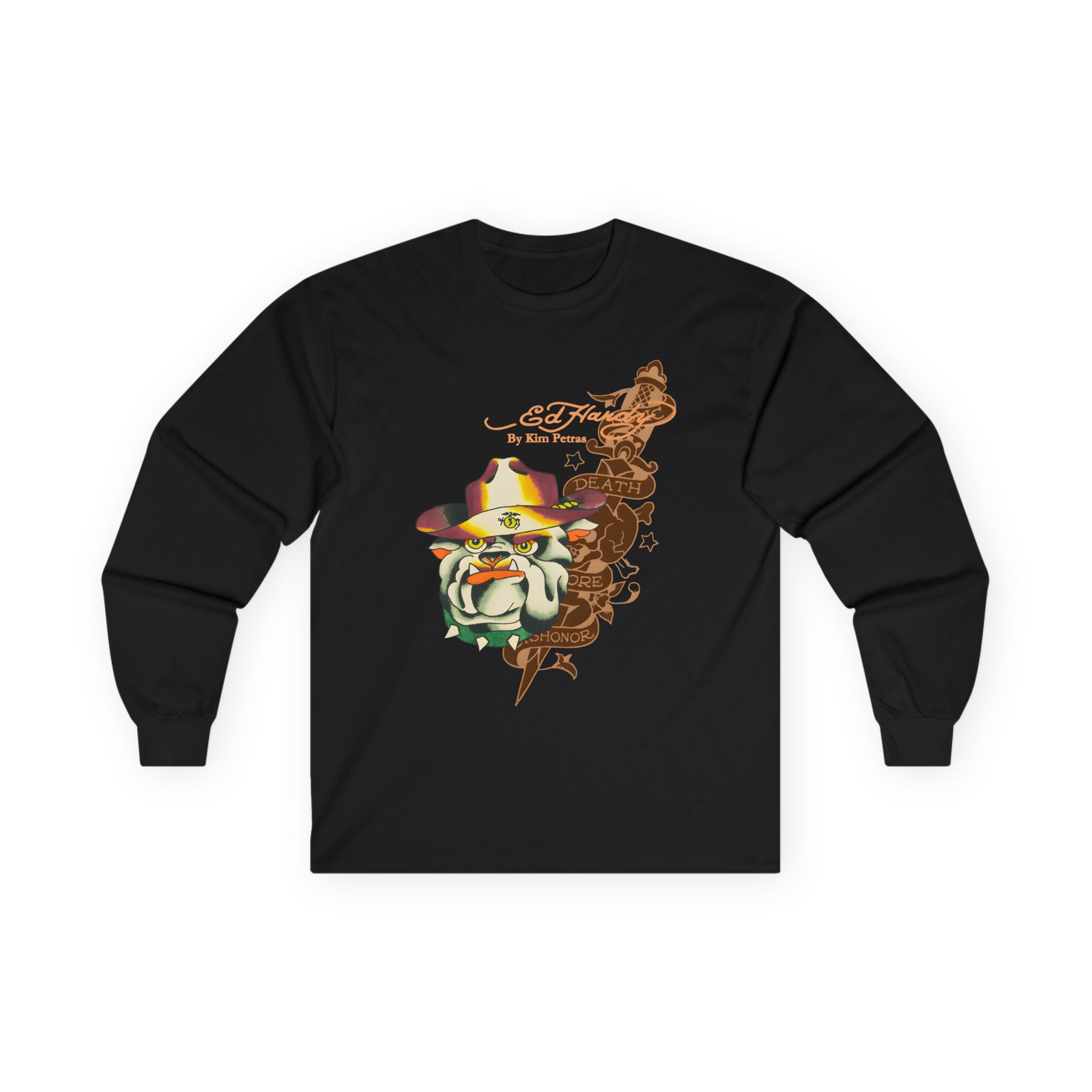 Kim Petras Bulldog Boxy Unisex Ultra Cotton Long Sleeve Tee
