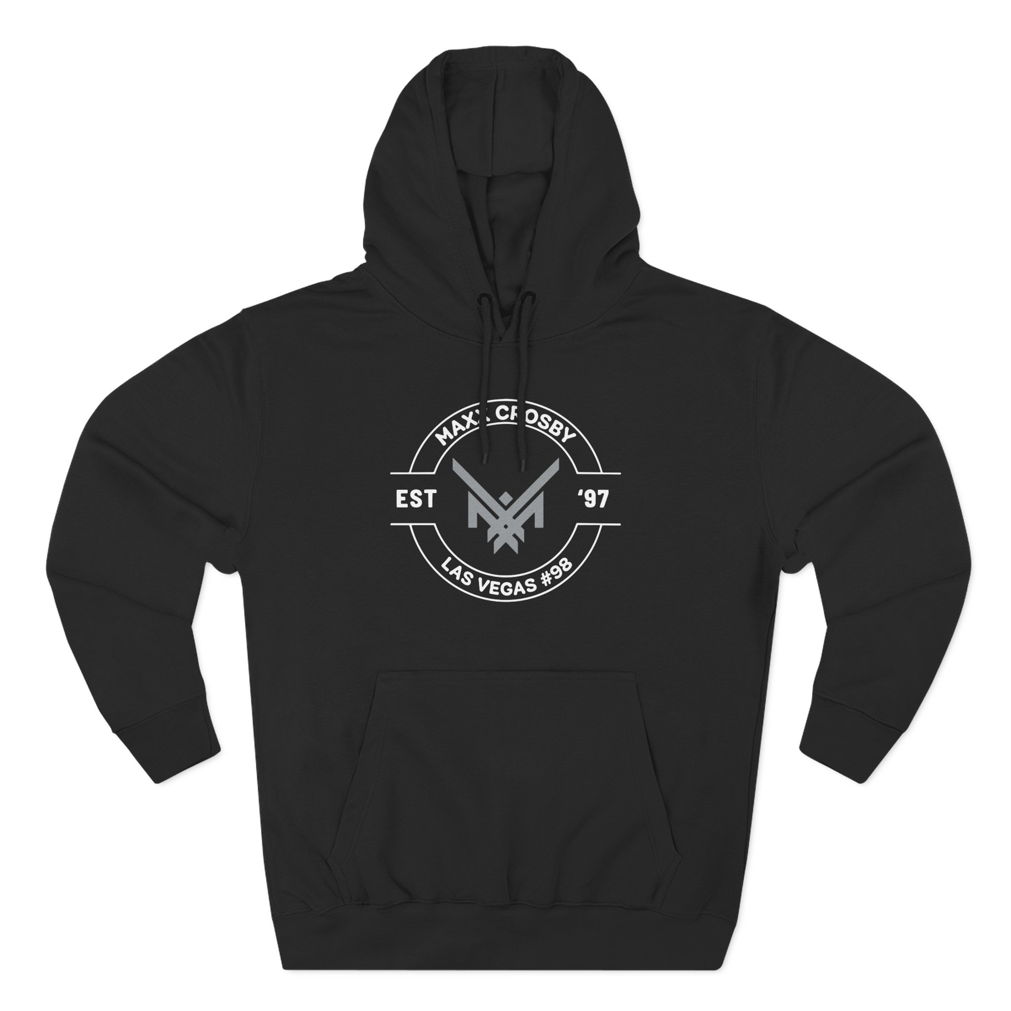 Maxx Crosby Logo Three-Panel Fleece Hoodie