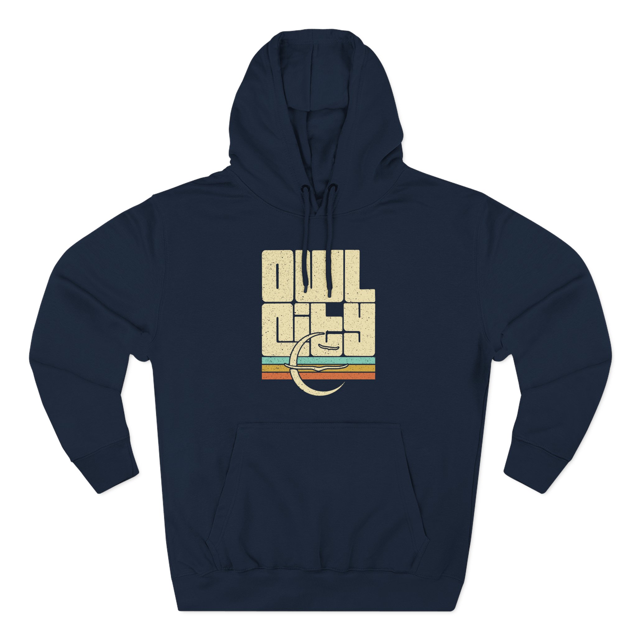Owl City Emblem Vintage Three-Panel Fleece Hoodie
