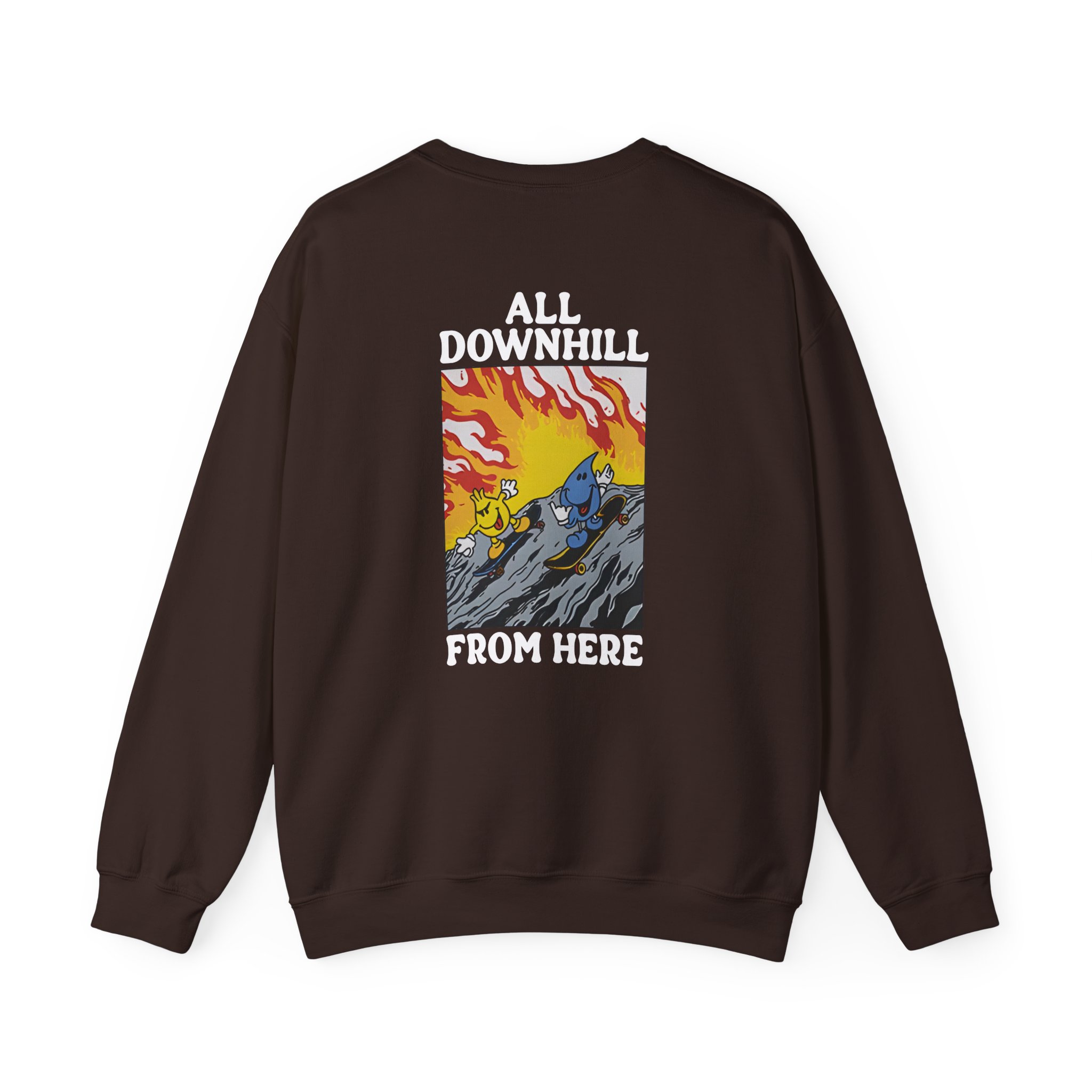 New Found Glory It’s All Downhill From Here Flame Unisex Heavy Blend™ Crewneck Sweatshirt