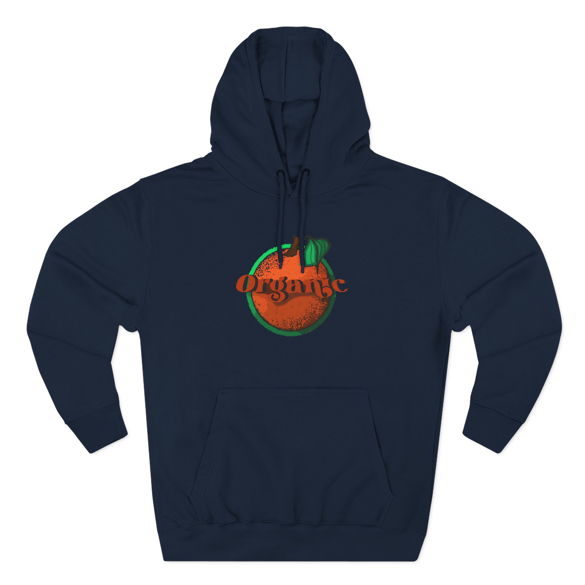 Larry June Organic Logo Three-Panel Fleece Hoodie