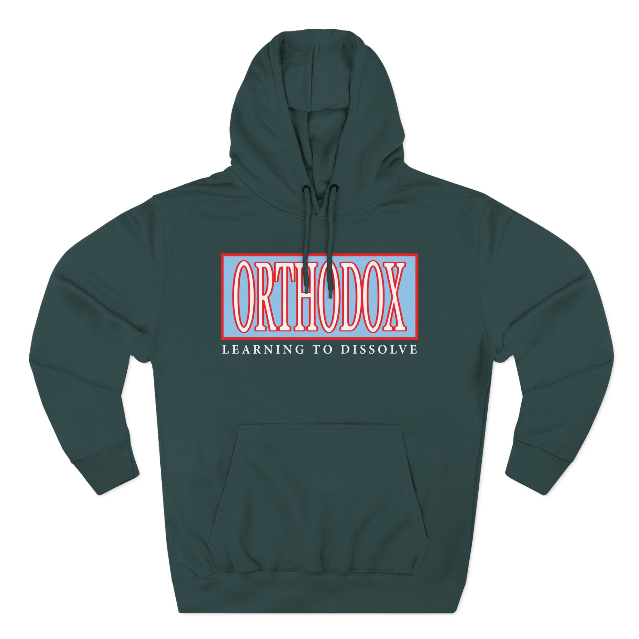 Orthodox Box Logo Three-Panel Fleece Hoodie
