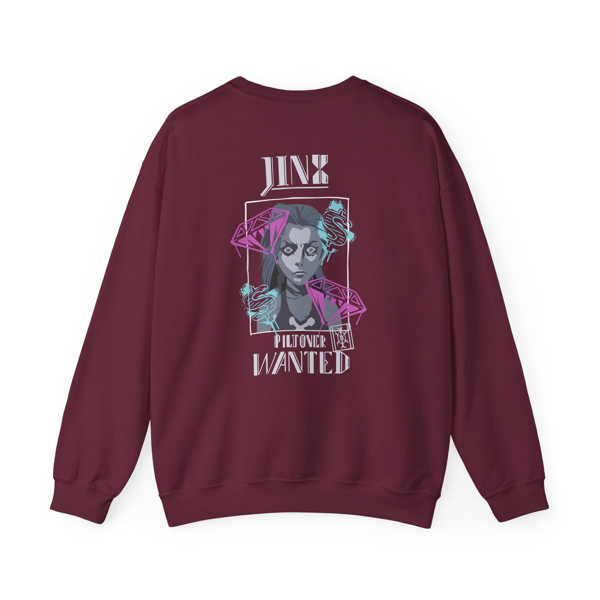 Jinx Arcane Unisex Heavy Blendâ„¢ Crewneck Sweatshirt