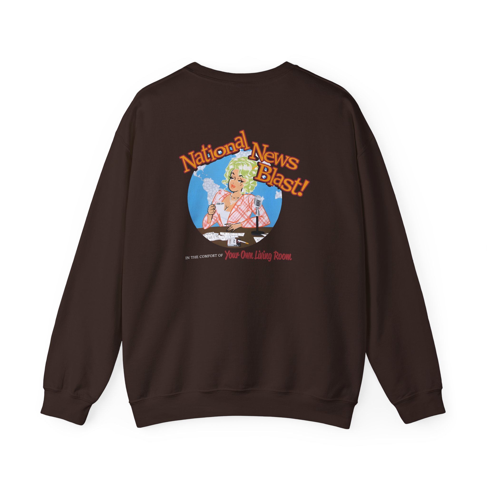 Broski Report National News Blast Unisex Heavy Blendâ„¢ Crewneck Sweatshirt