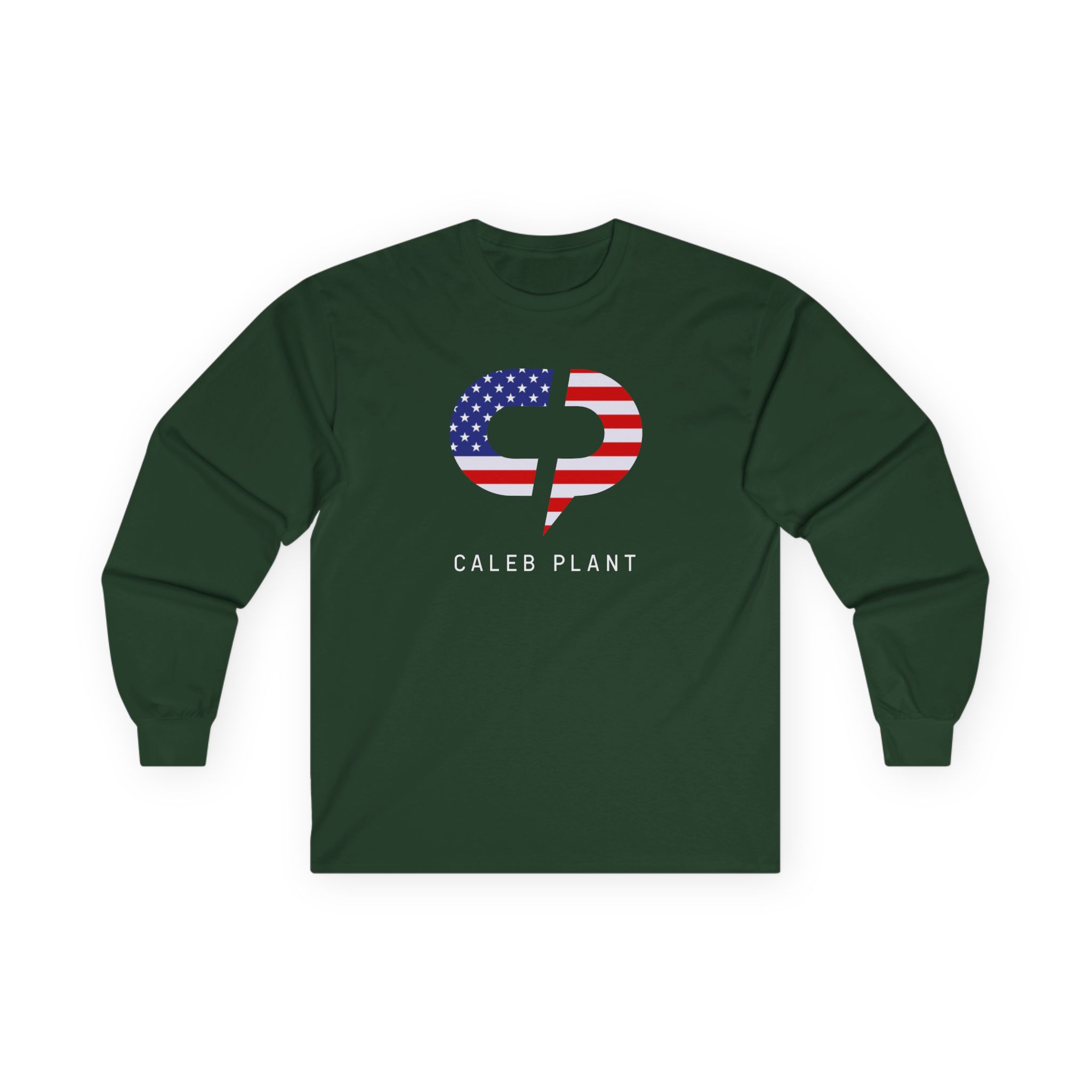 Caleb Plant Red, White and Blue Unisex Ultra Cotton Long Sleeve Tee