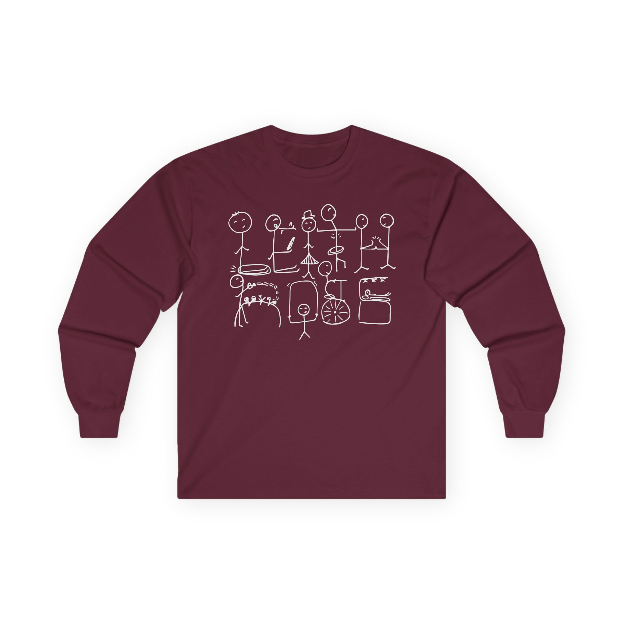 Leith Ross Stick Figures Unisex Ultra Cotton Long Sleeve Tee