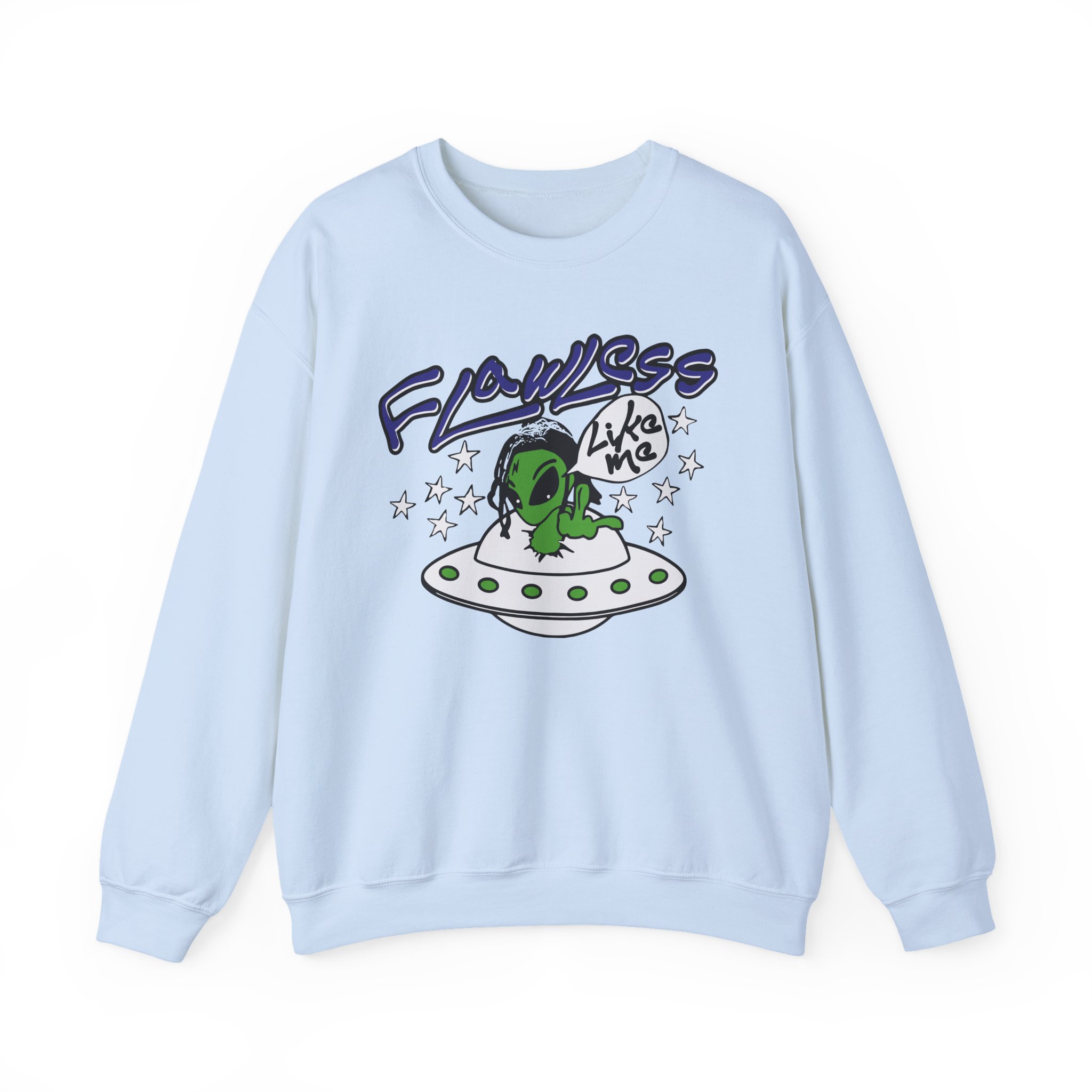 Lucki Flawless Like Me Alien Unisex Heavy Blendâ„¢ Crewneck Sweatshirt