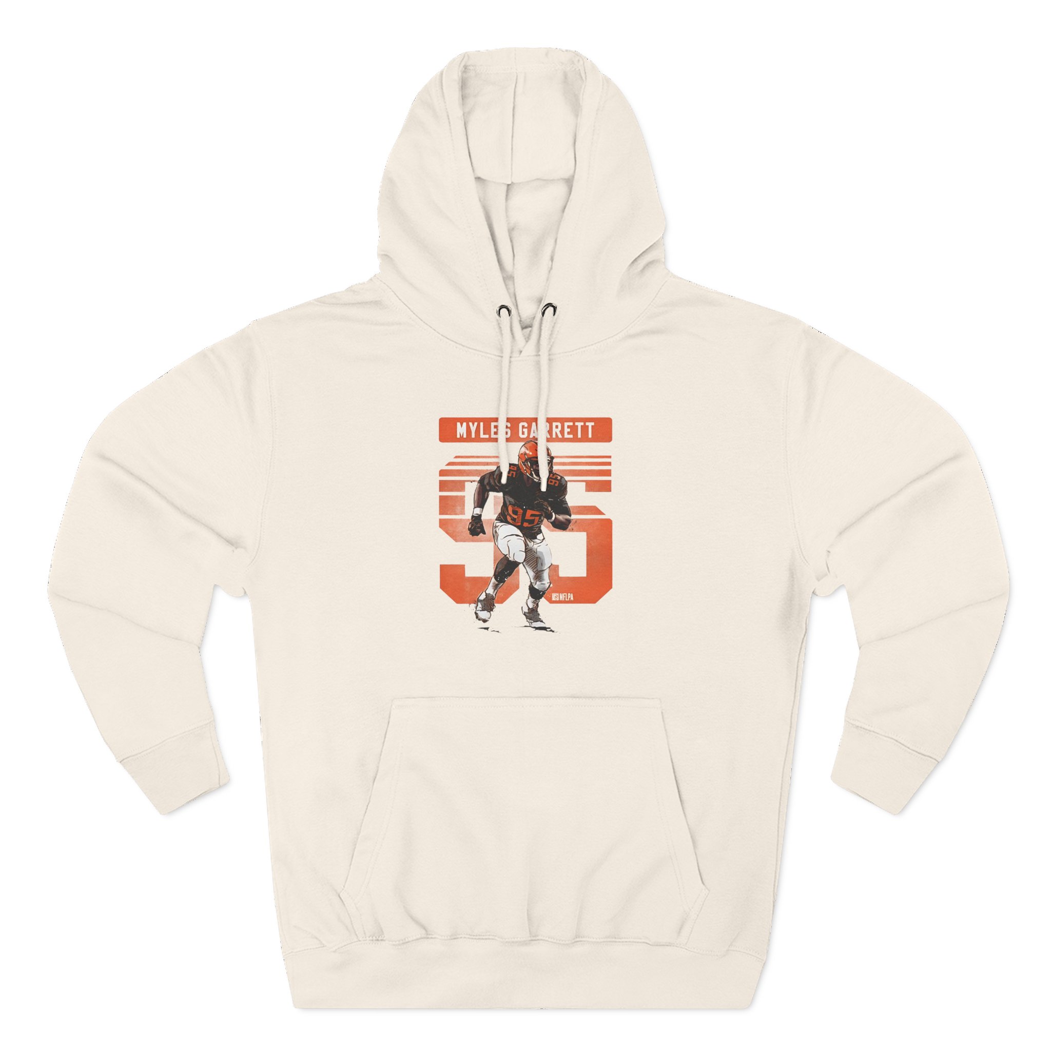 Myles Garrett Grunge Three-Panel Fleece Hoodie