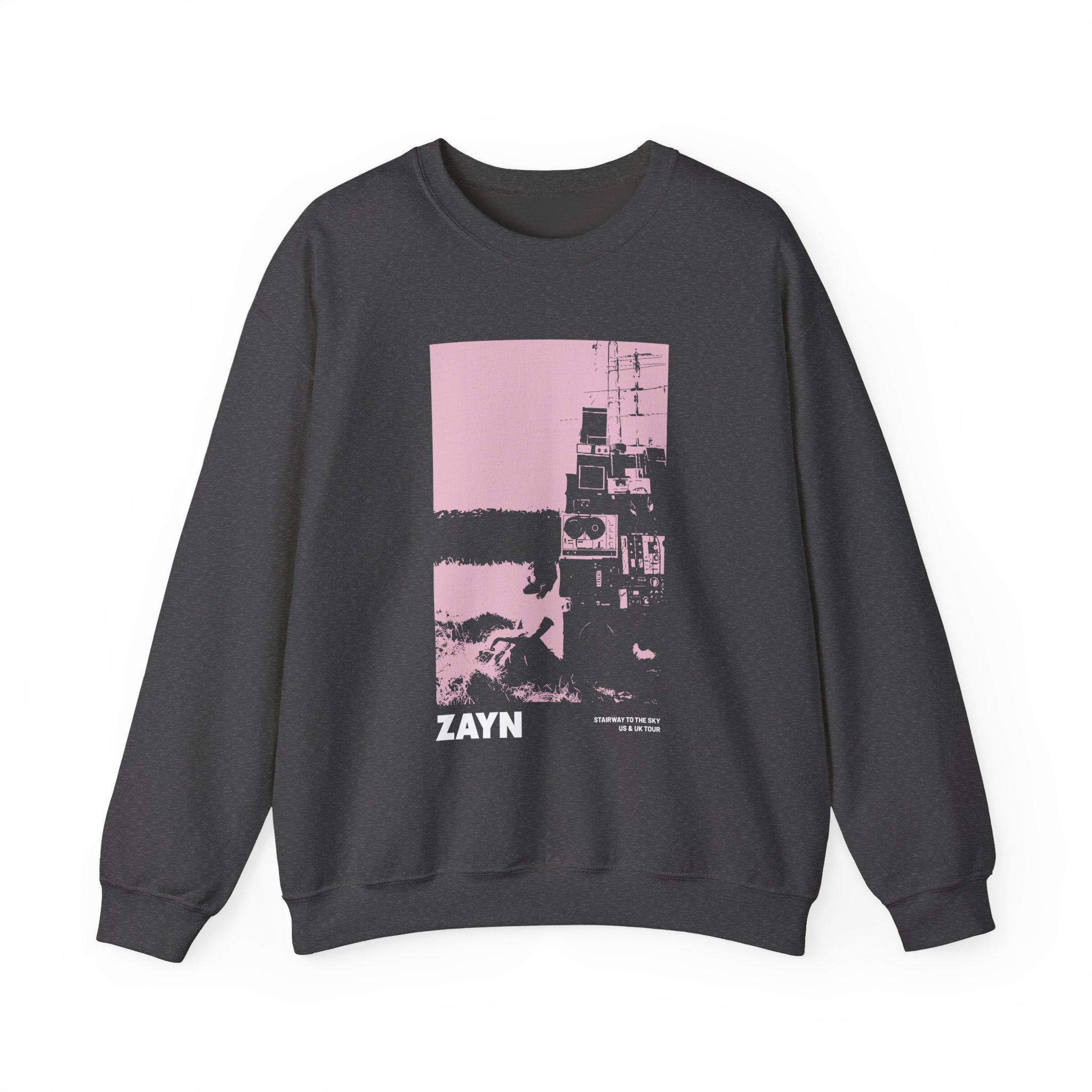 Zayn Malik Antenna Itin Faded Unisex Heavy Blendâ„¢ Crewneck Sweatshirt