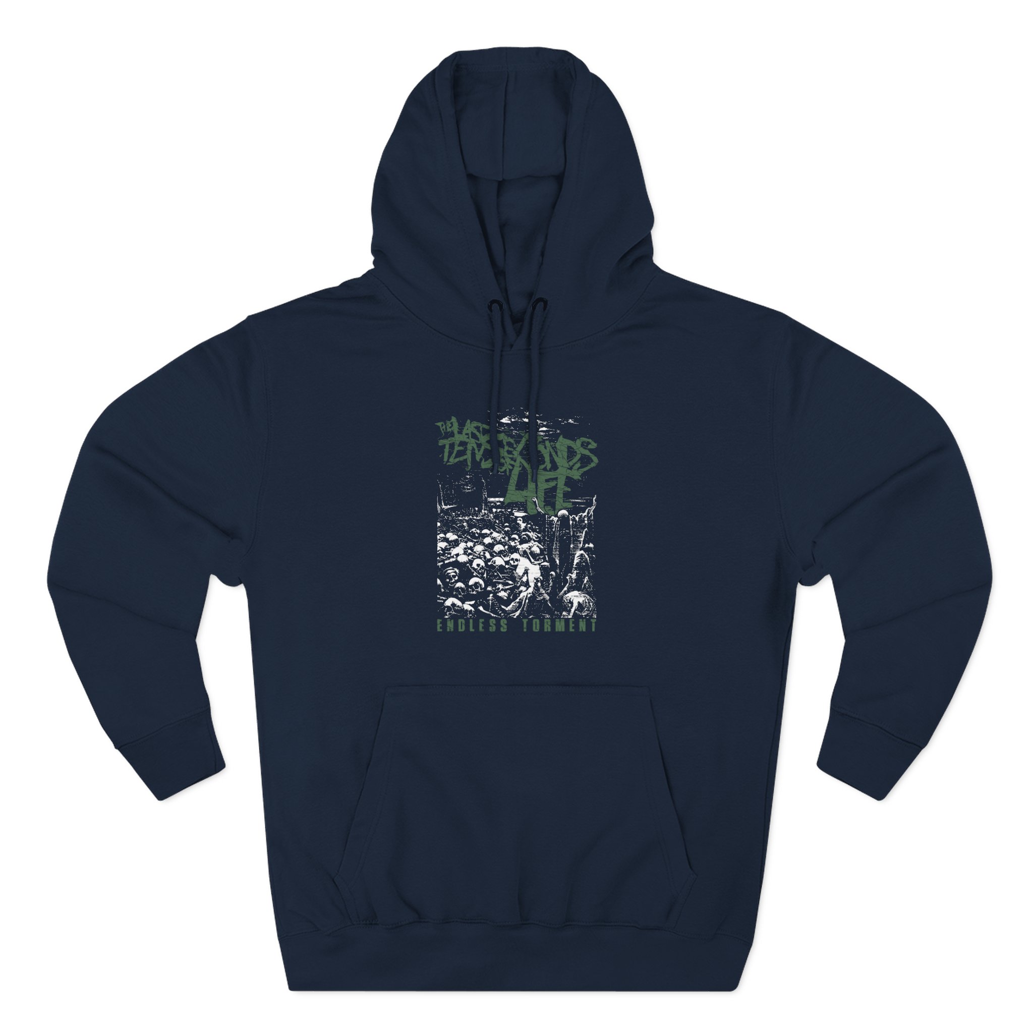The Last Ten Seconds of Life Broken Glass Three-Panel Fleece Hoodie
