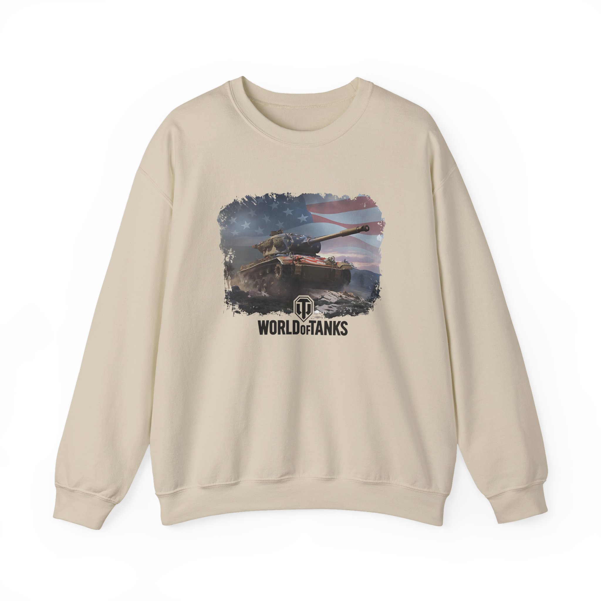 World of Tank Wot July 4th T78 Unisex Heavy Blendâ„¢ Crewneck Sweatshirt