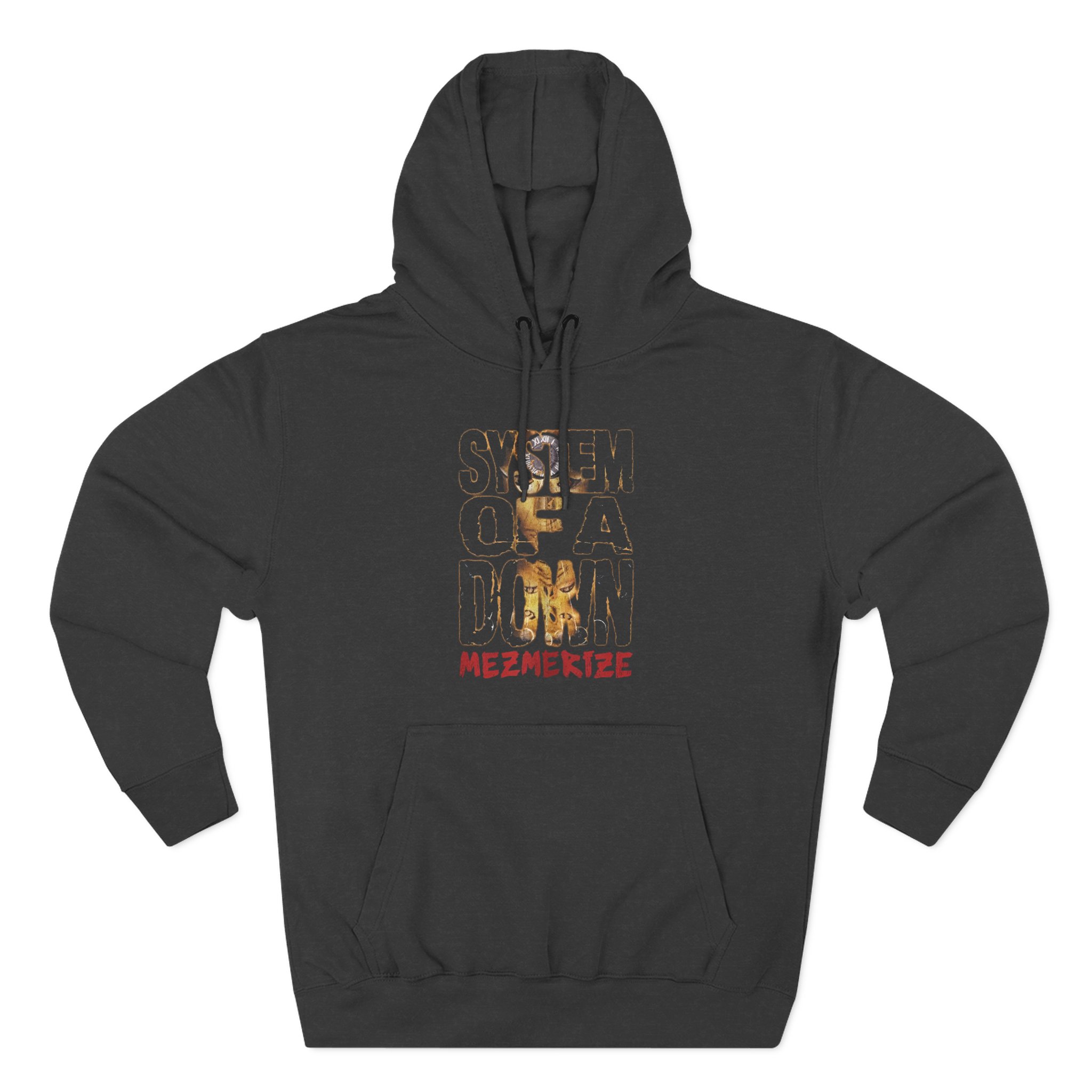 System of a Down Mezmerize Stacked Logo Three-Panel Fleece Hoodie