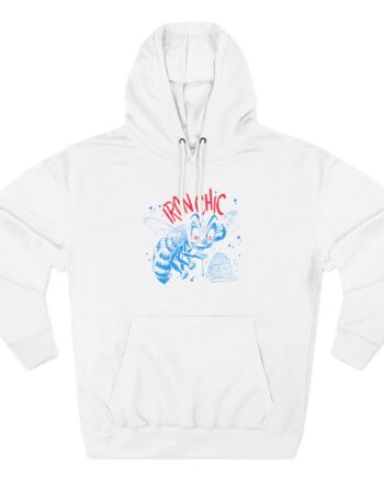 Iron Chic Bee Three-Panel Fleece Hoodie