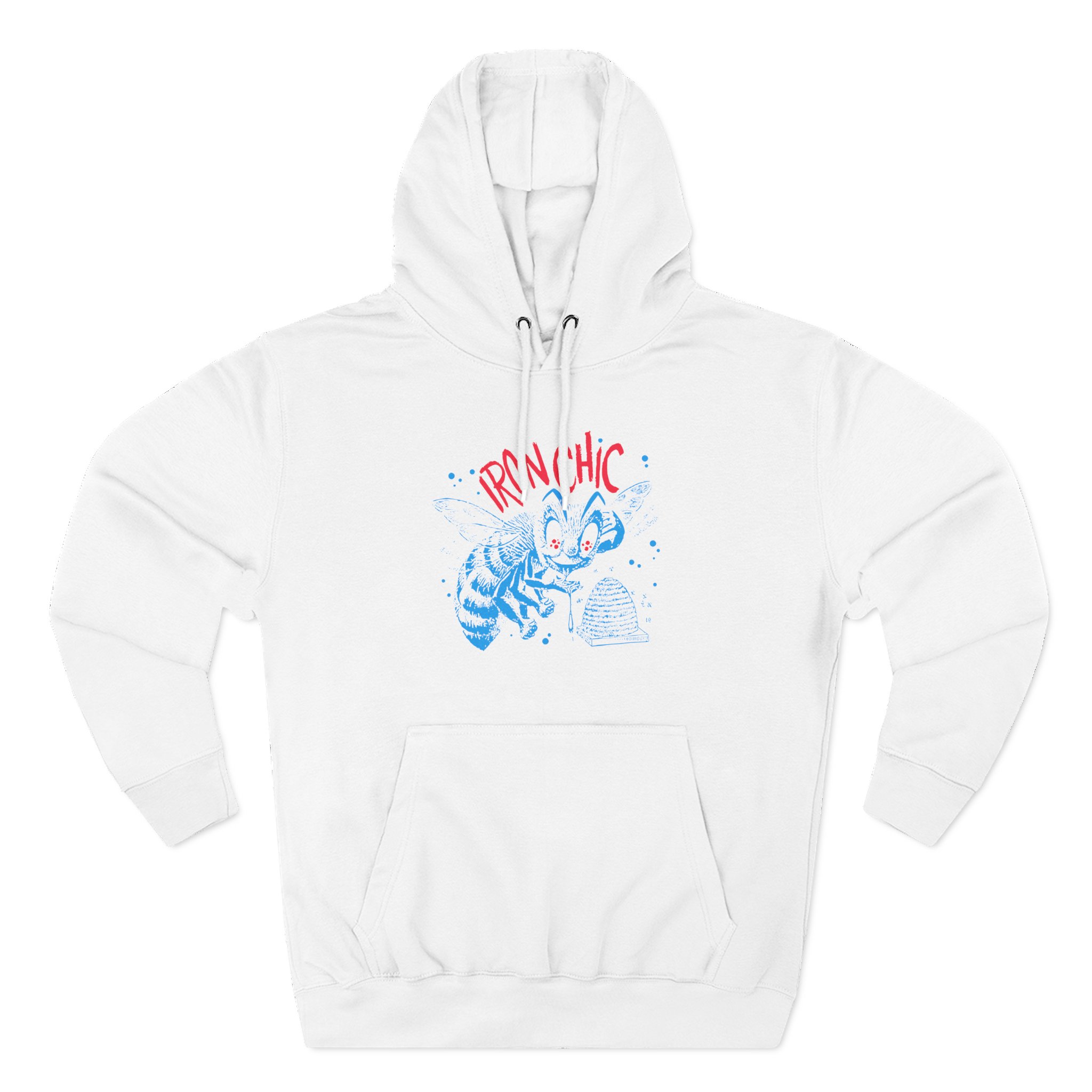 Iron Chic Bee Three-Panel Fleece Hoodie