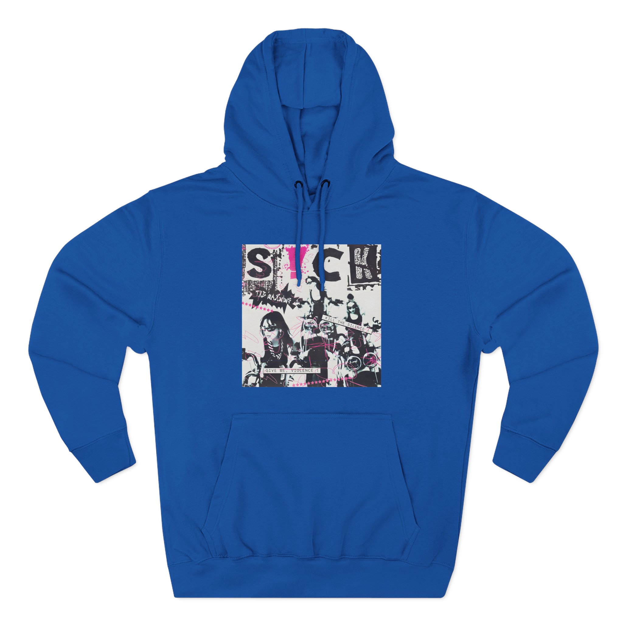The Warning Black S!ck Three-Panel Fleece Hoodie
