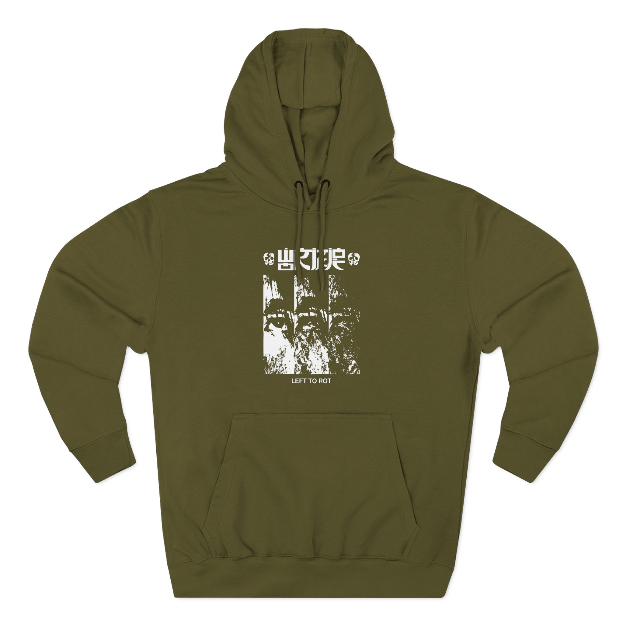 Wormrot Left to Rot Cover Three-Panel Fleece Hoodie