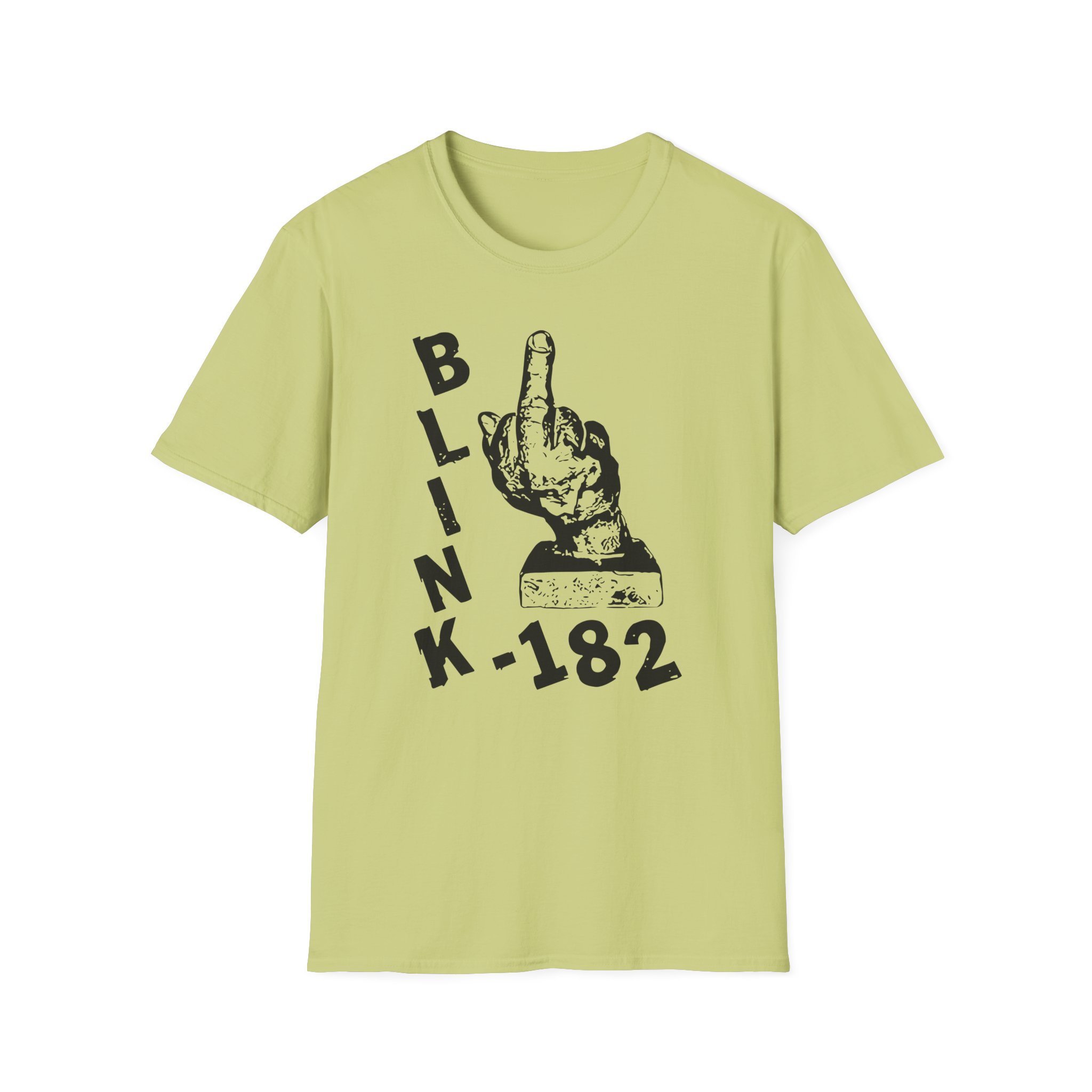 Blink 182 Pink Middle Finger Unisex Softstyle T-Shirt