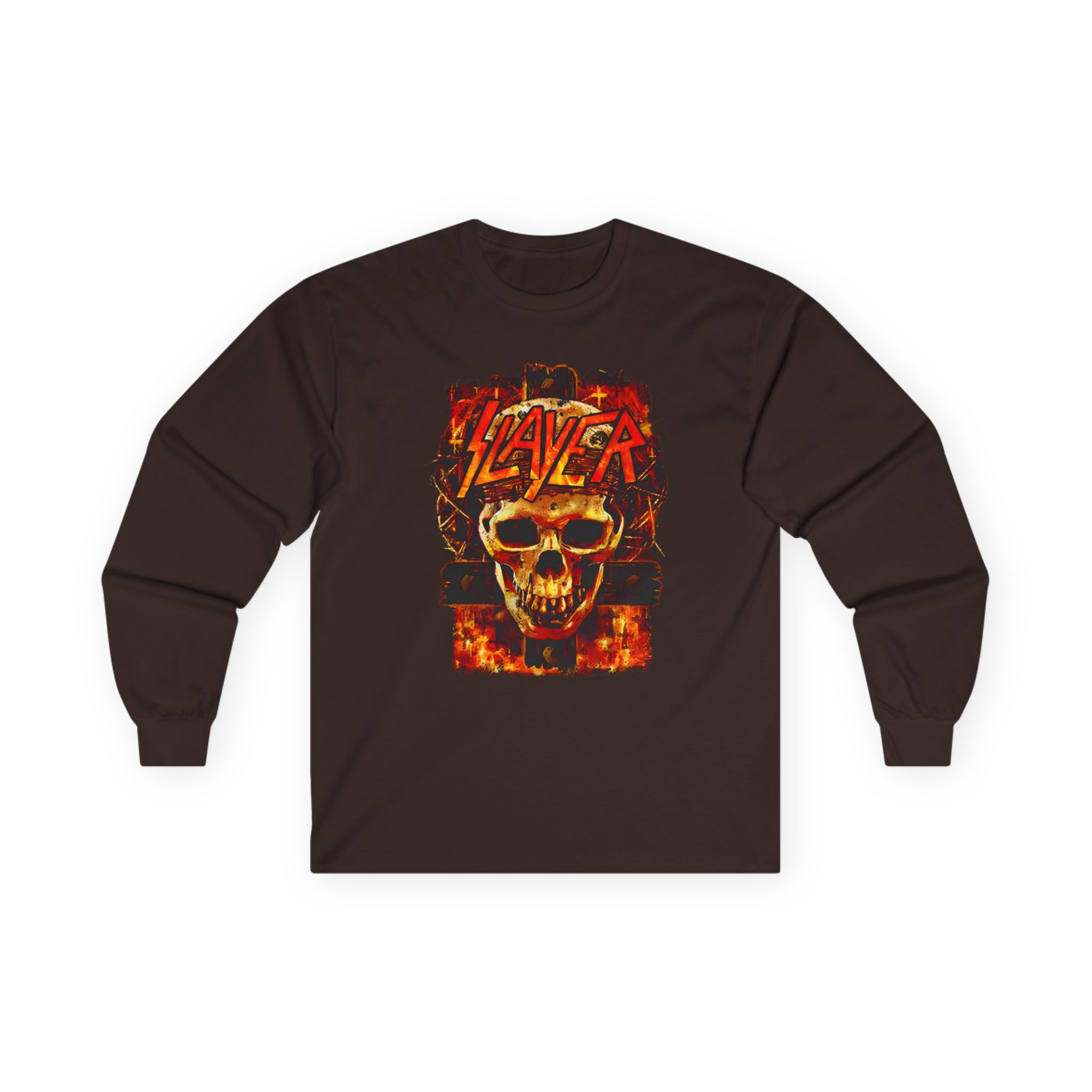 Slayer Skull And Cross Unisex Ultra Cotton Long Sleeve Tee
