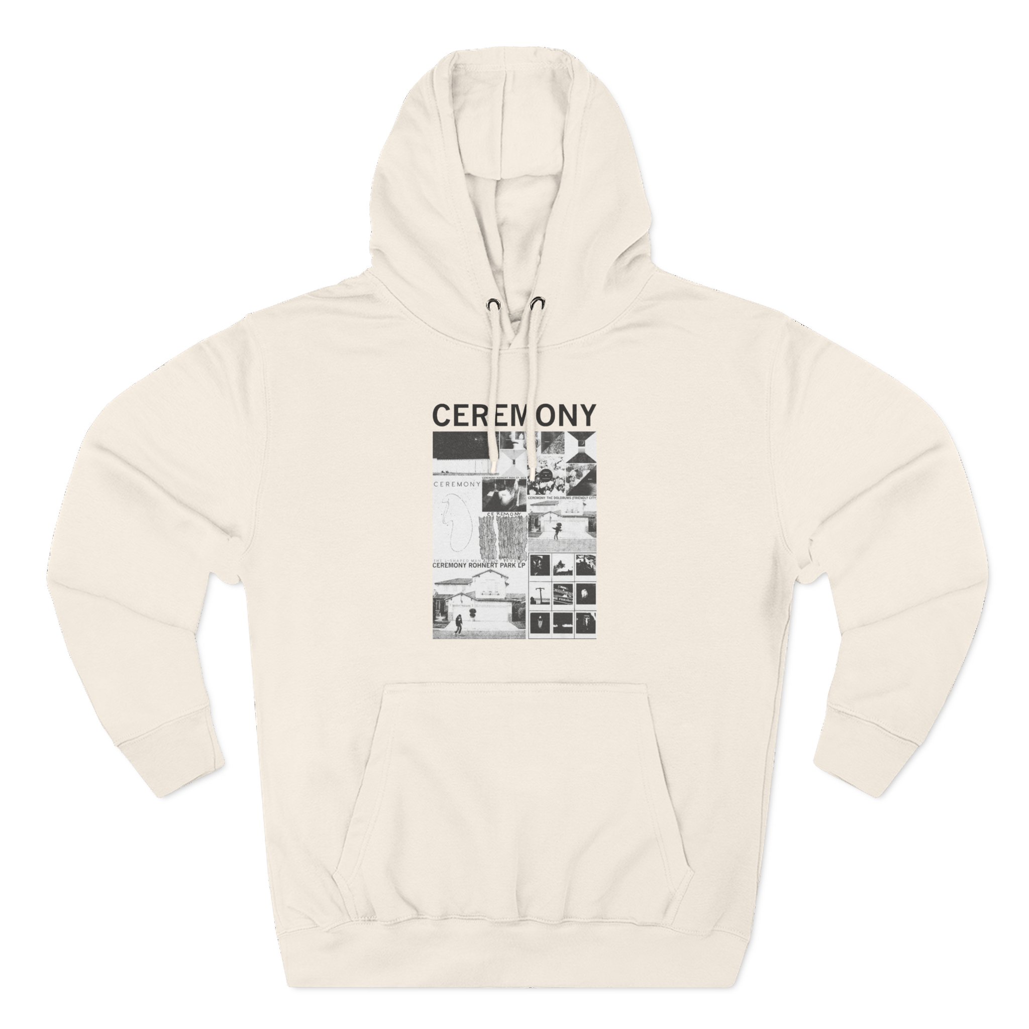 Ceremony Discography Three-Panel Fleece Hoodie