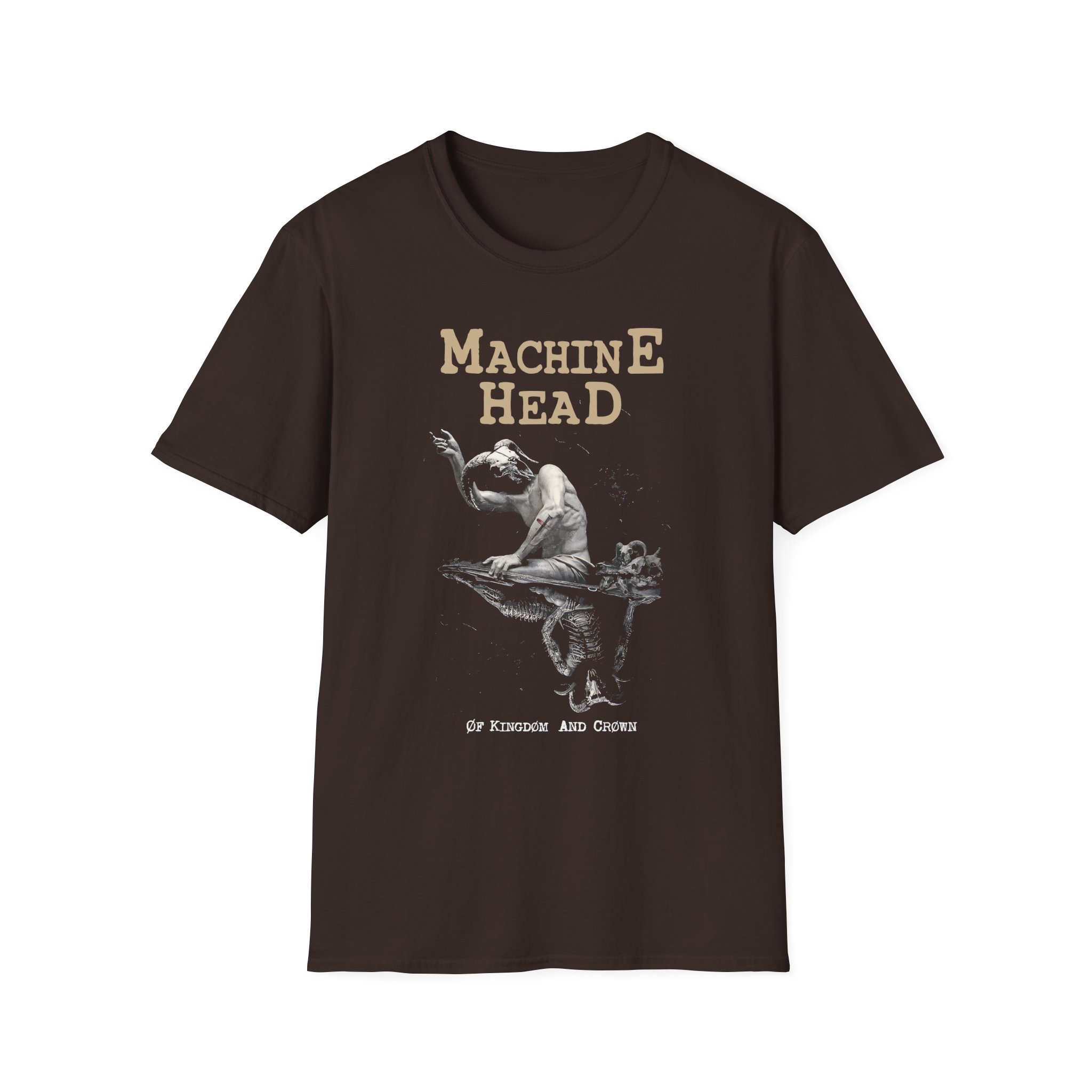 Machine Head Øf Kingdøm and Crøwn Unisex Softstyle T-Shirt