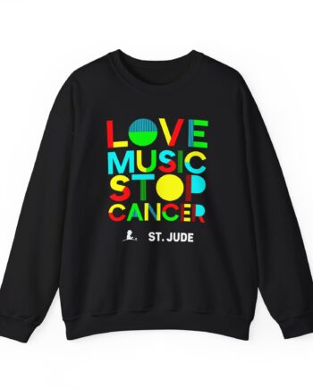 Liquid Stranger Love Music Stop Cancer Unisex Heavy Blend™ Crewneck Sweatshirt