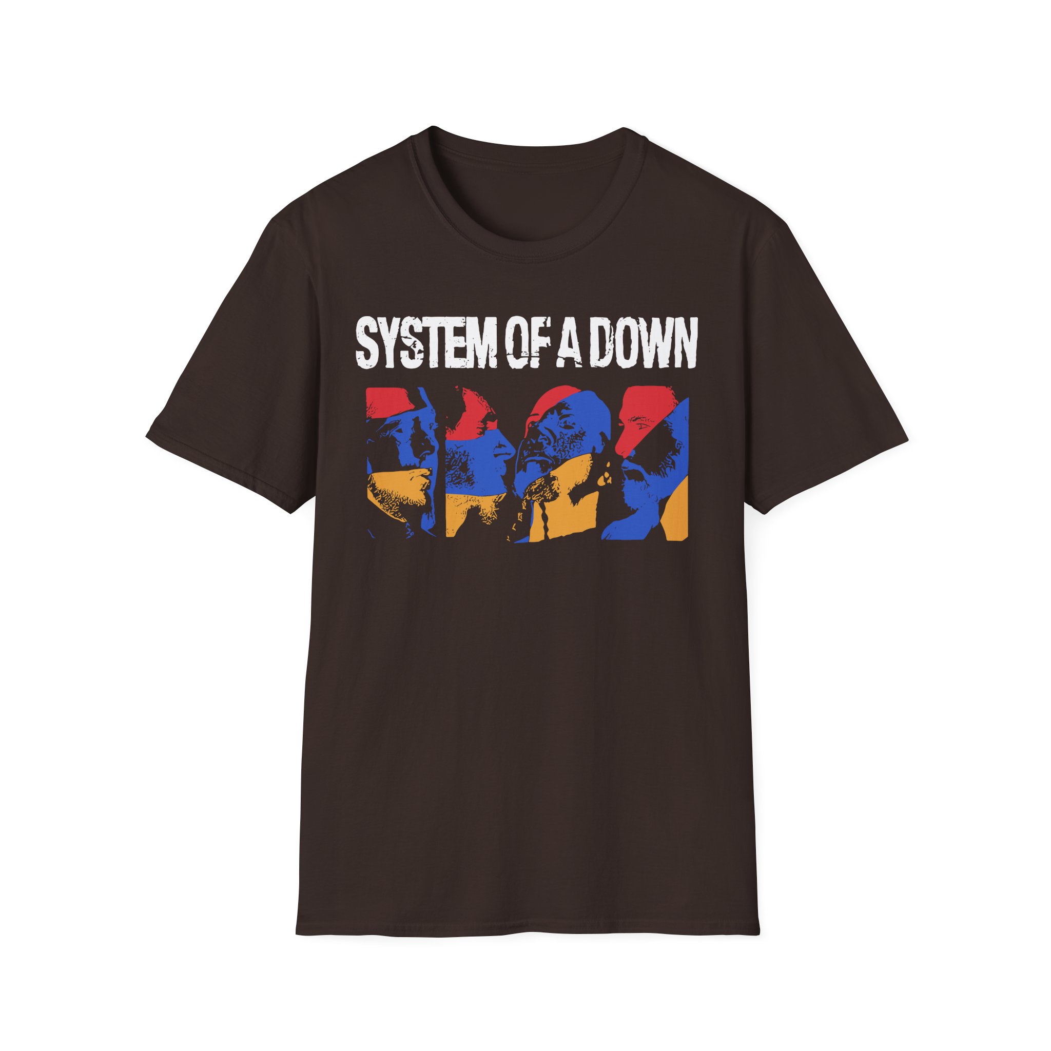 System of a Down Photo Collage Unisex Softstyle T-Shirt