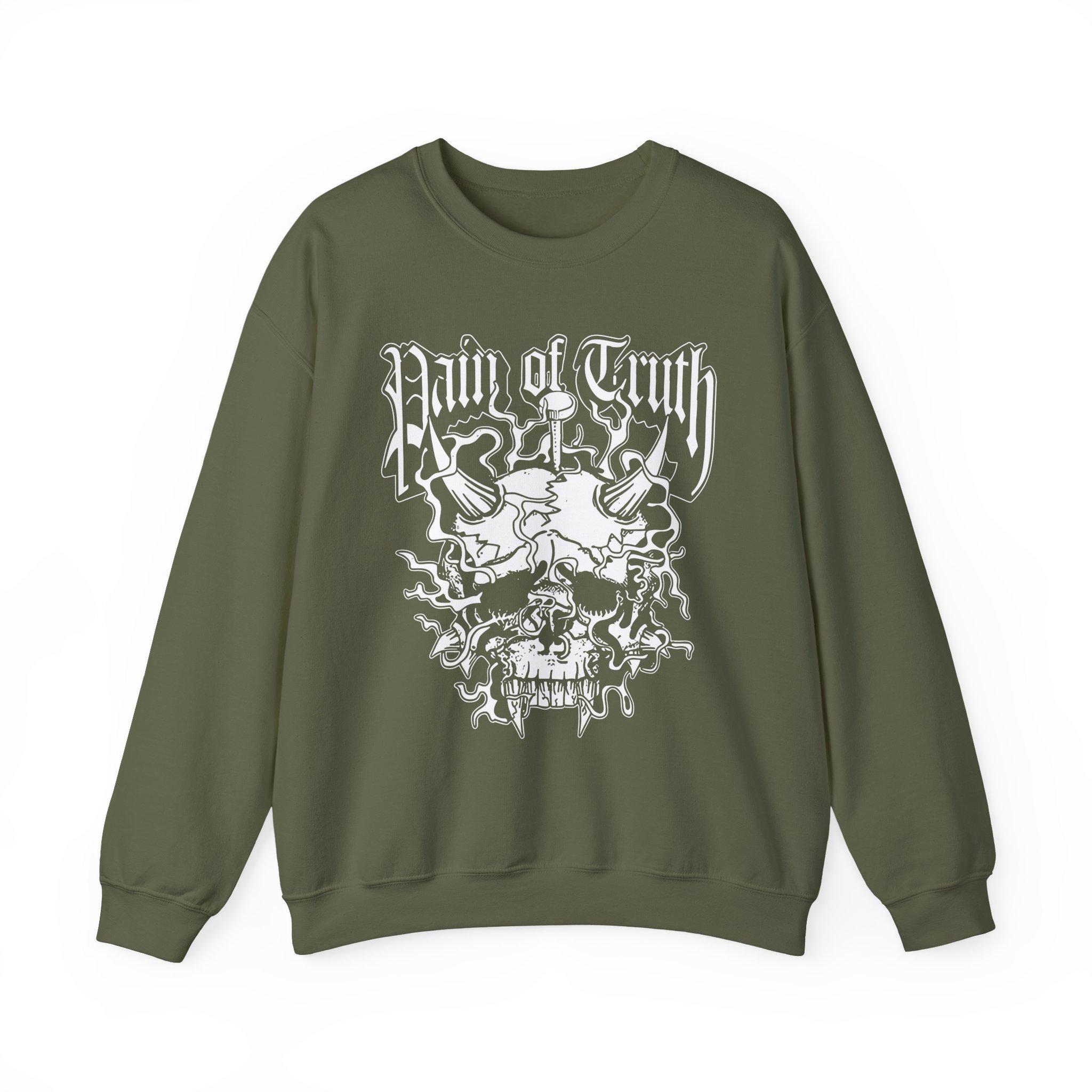 Pain of Truth Fangs Unisex Heavy Blendâ„¢ Crewneck Sweatshirt