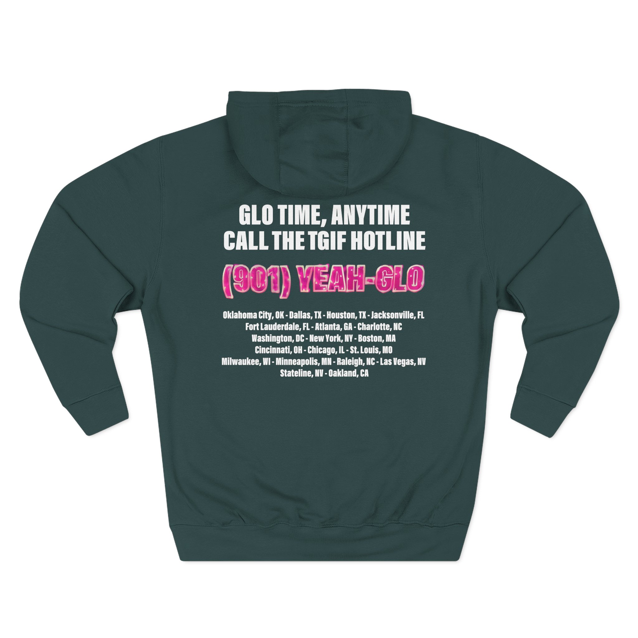 Glorilla Glorious Tour Glotorola Three-Panel Fleece Hoodie