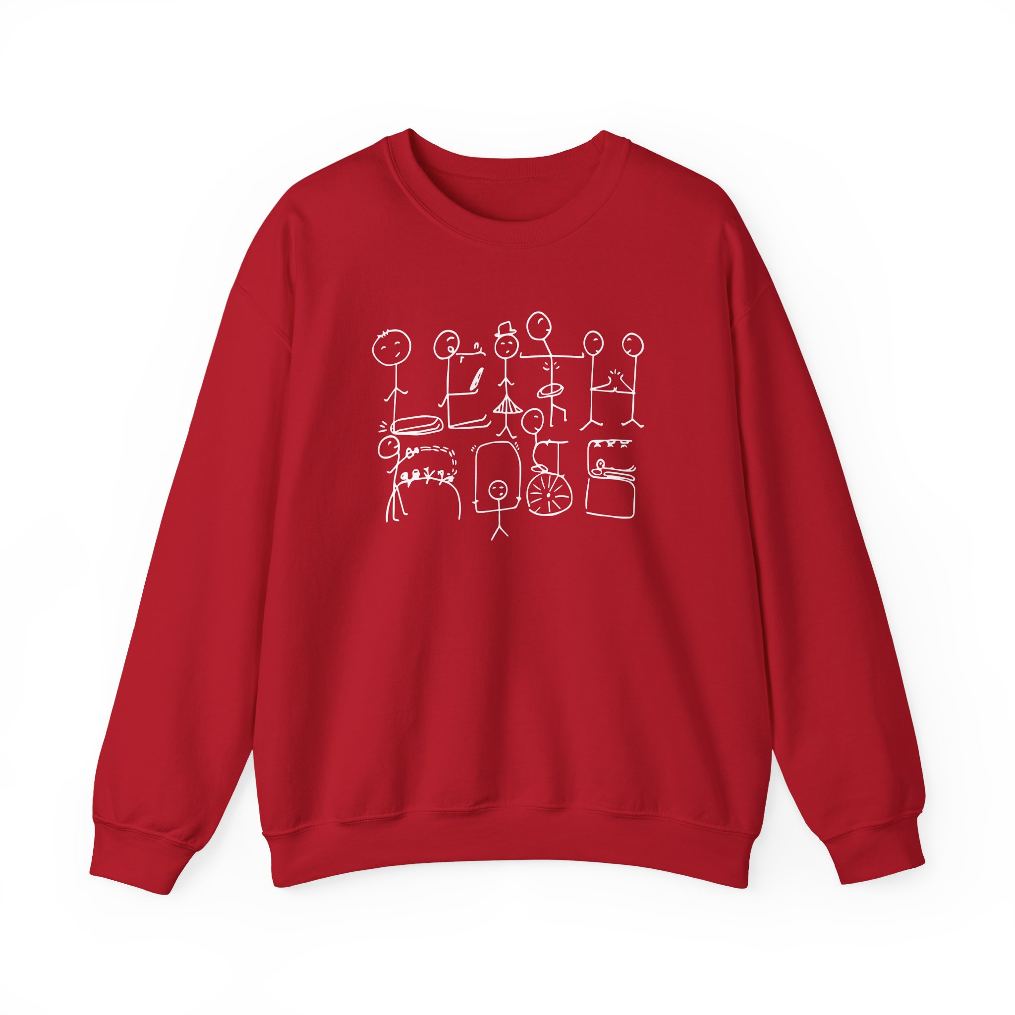 Leith Ross Stick Figures Unisex Heavy Blendâ„¢ Crewneck Sweatshirt