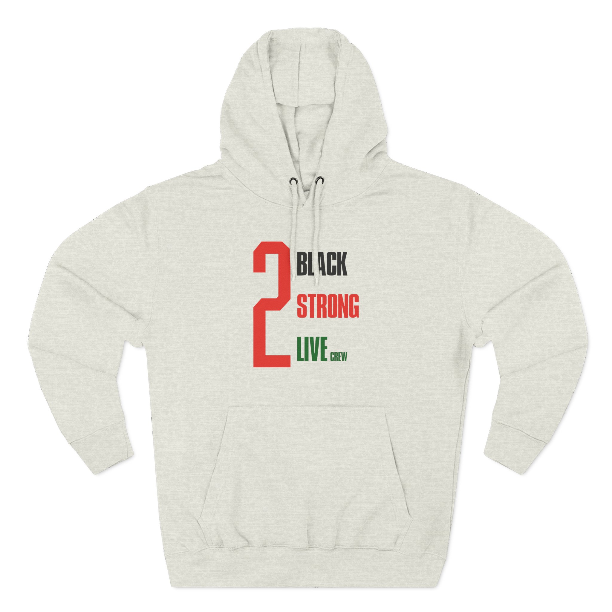 2 Live Crew Black Strong Three-Panel Fleece Hoodie