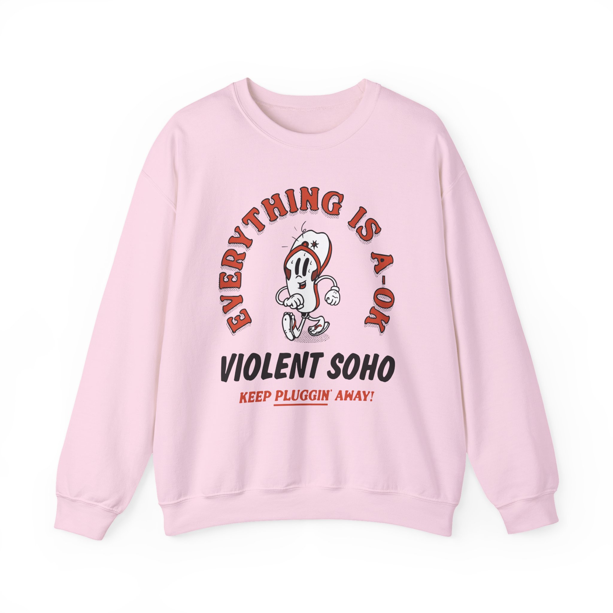 Violent Soho Keep on Pluggin Unisex Heavy Blendâ„¢ Crewneck Sweatshirt