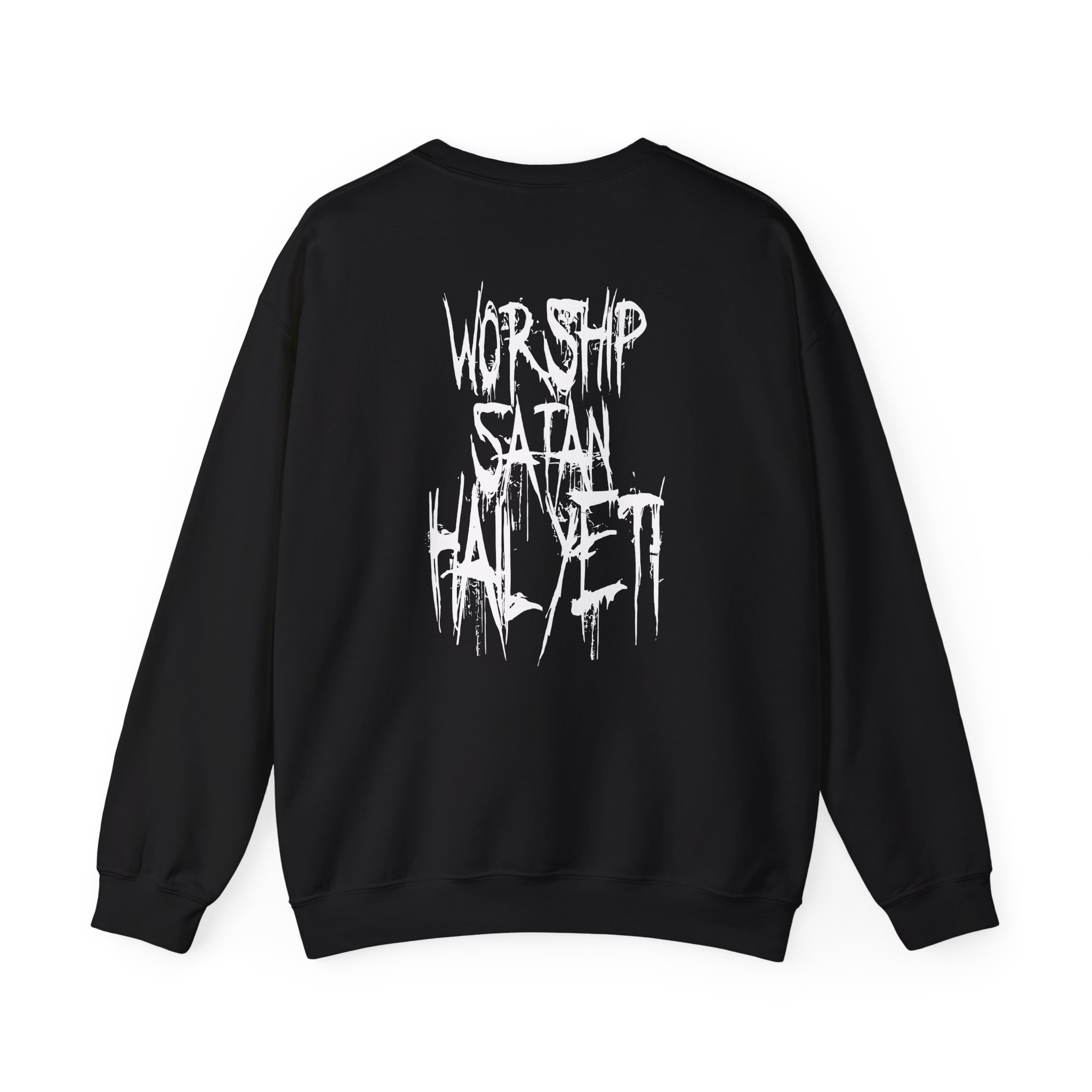 All Hail the Yeti Worship Satan Unisex Heavy Blendâ„¢ Crewneck Sweatshirt