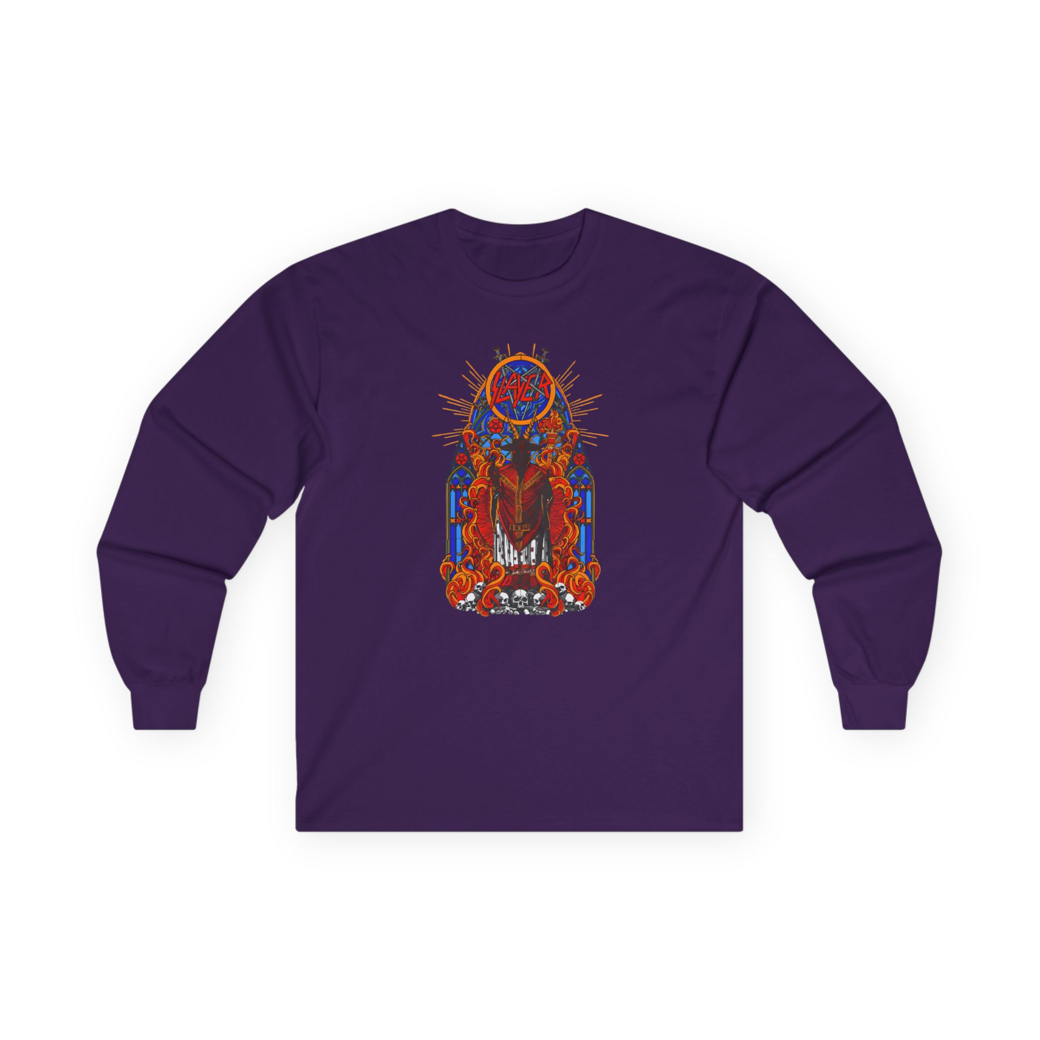 Slayer Goatgod Stained Glass Unisex Ultra Cotton Long Sleeve Tee