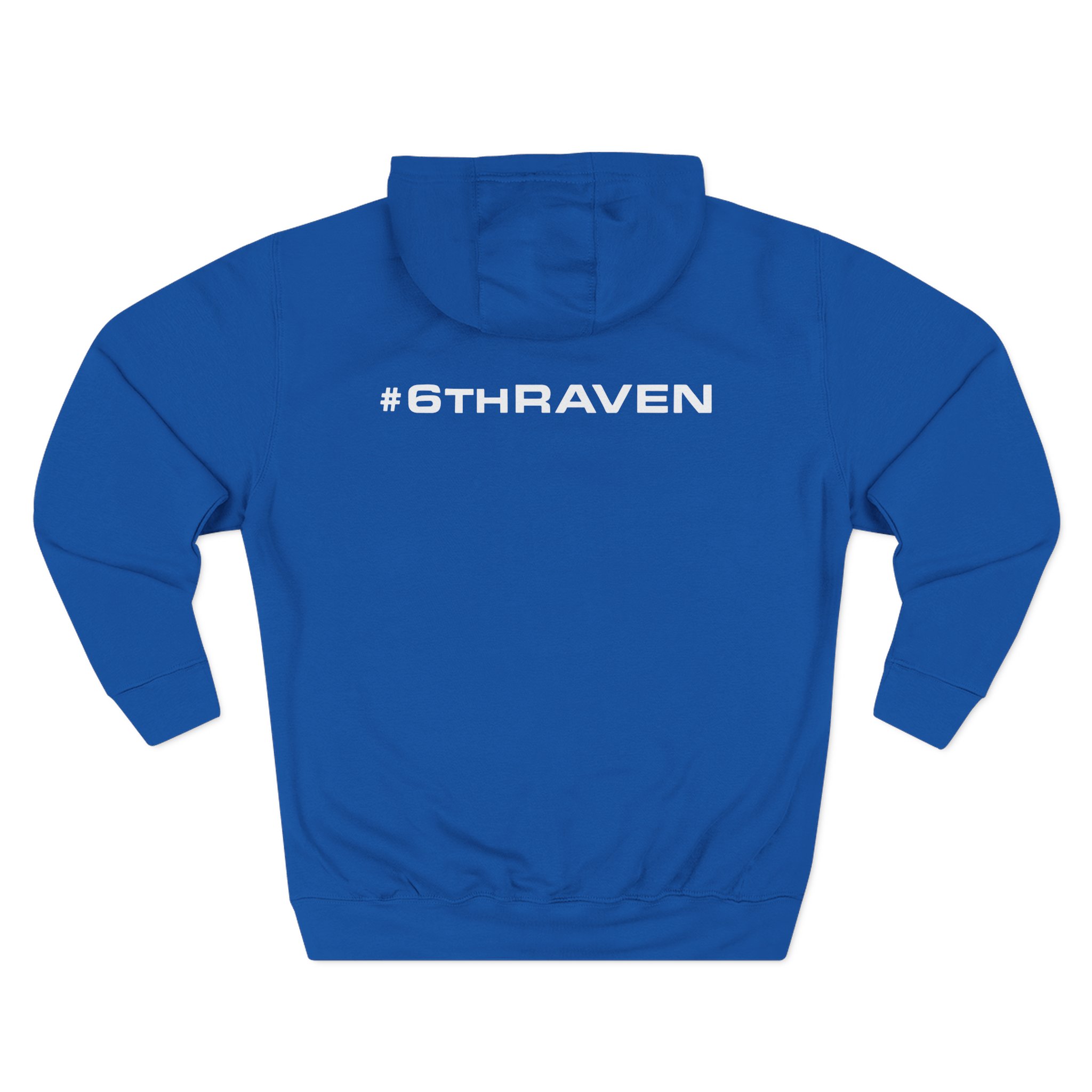 Carolina Royal Ravens Three-Panel Fleece Hoodie